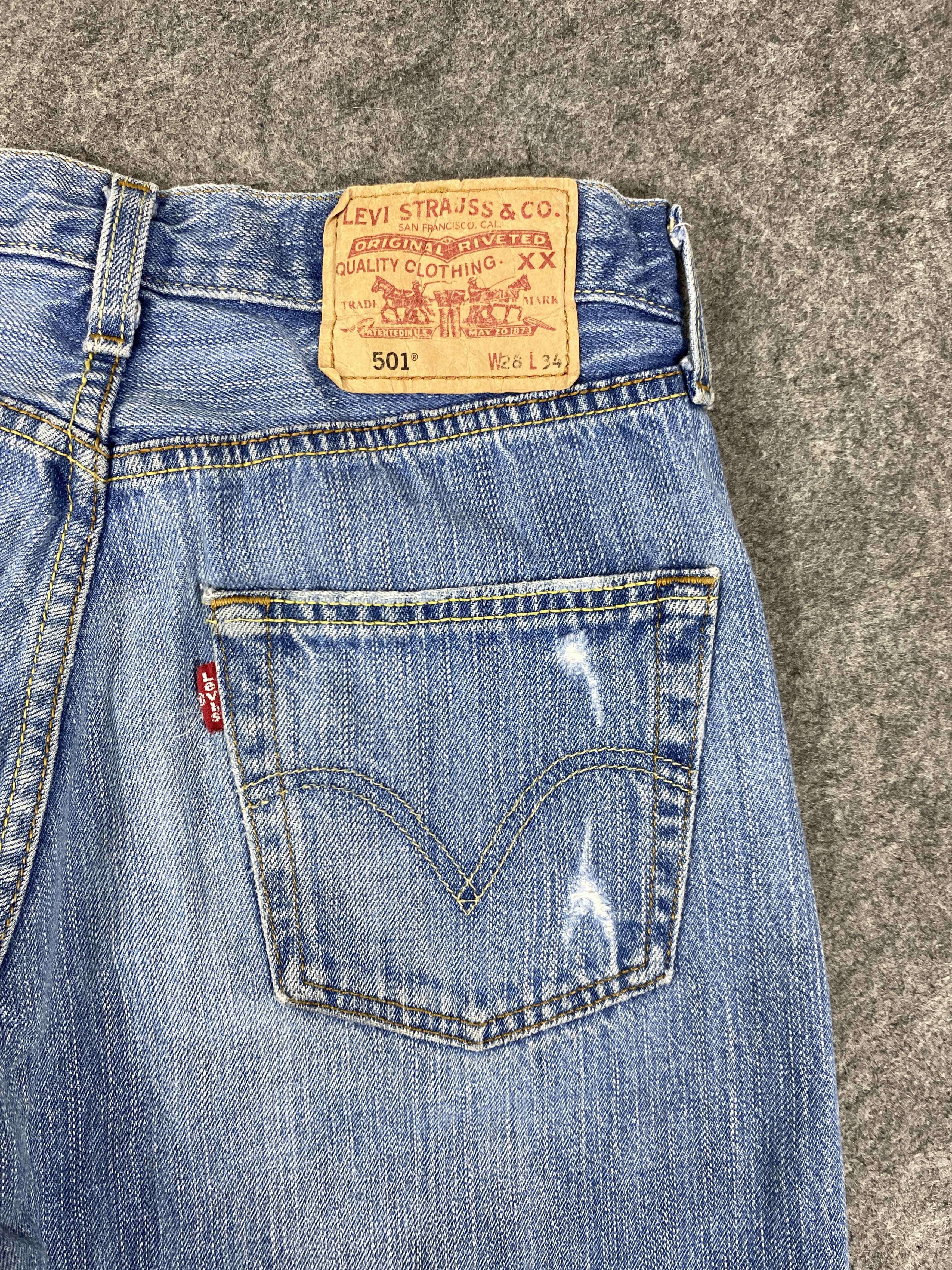 Blue Wash Vintage Levi's 501 Jeans 27x29.5 Denim -JN1104