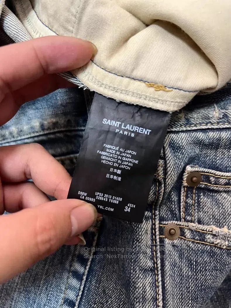 Saint Laurent Paris Saint Laurent Distressed Jeans Size 34. Size US 34 / EU 50 - 4 Thumbnail