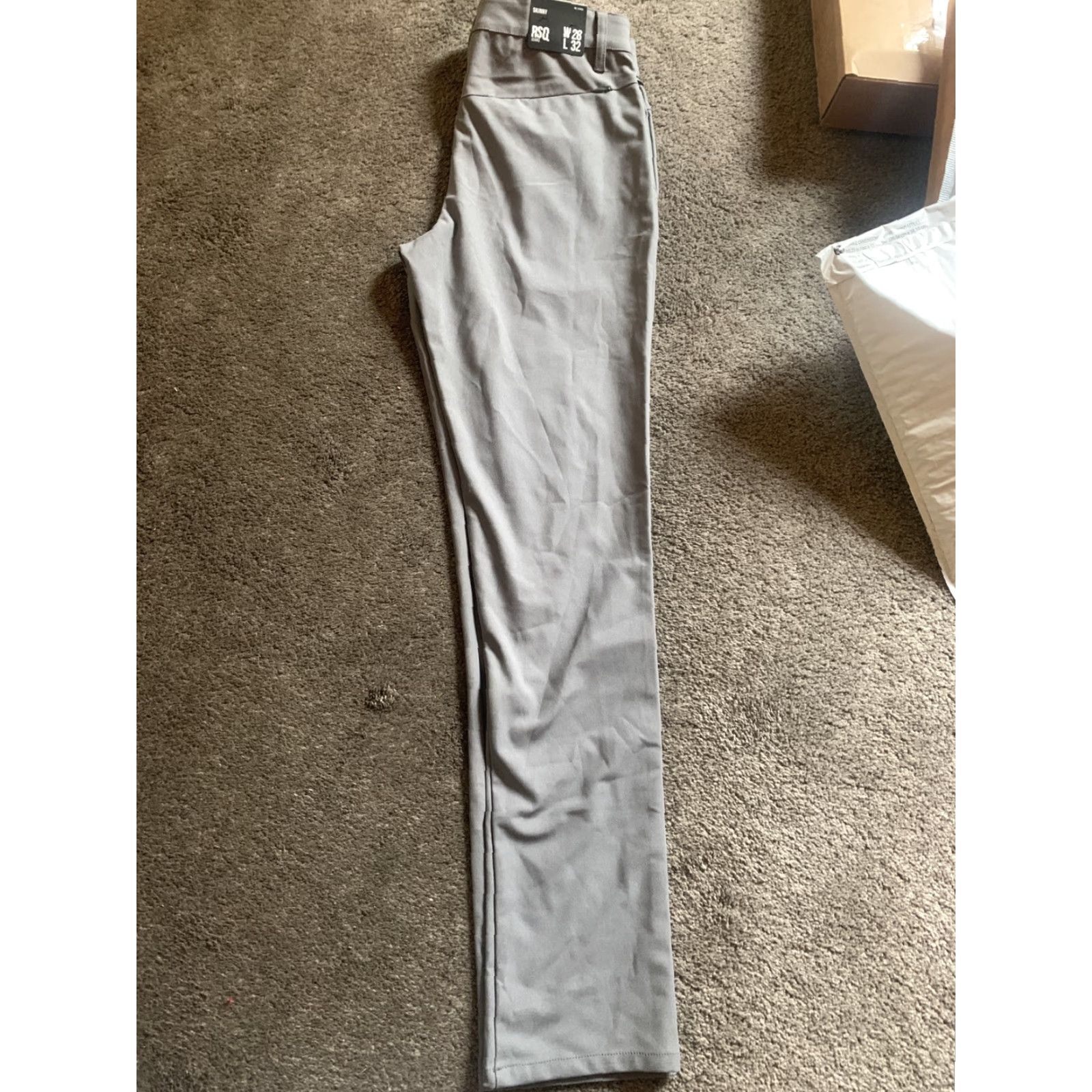 Rsq RSQ Jeans Womens W28 L32 Gray Skinny Pants Cotton Blend Denim Jegging Pockets Button Zipper Regular Inseam 32 Size 28" / US 6 / IT 42 - 4 Thumbnail