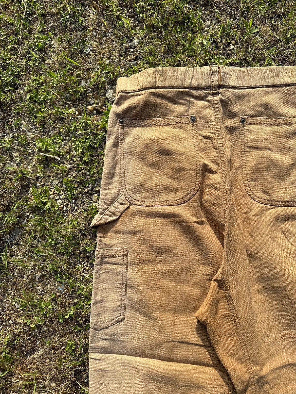 StraightFaded Vintage Double Knee YUL Japan Workwear Baggy Faded Pants Size US 29 - 12 Thumbnail