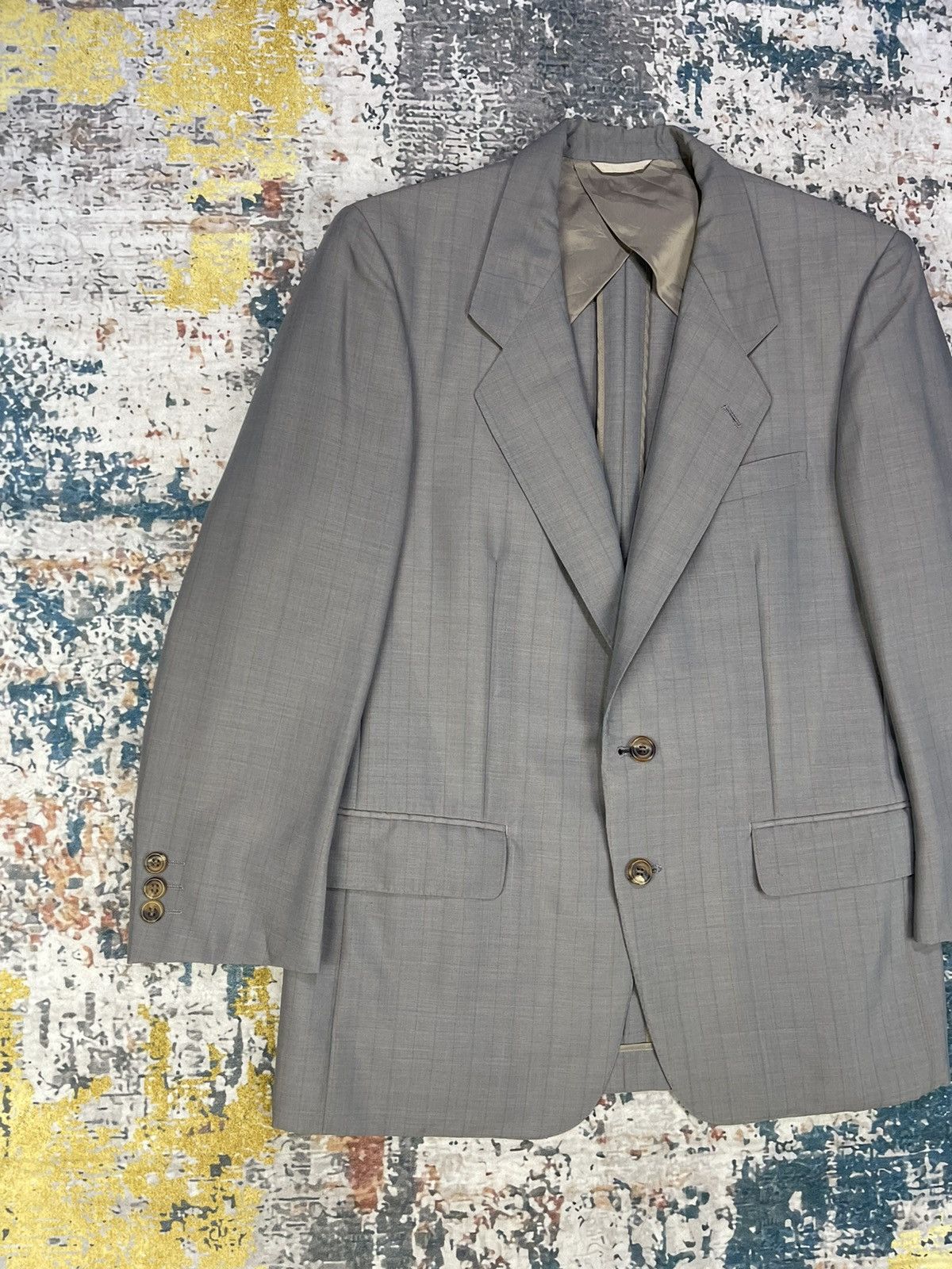 Balenciaga Balenciaga Paris Checked Gray Single Breasted Suit Blazer Size US S / EU 44-46 / 1 - 2 Thumbnail