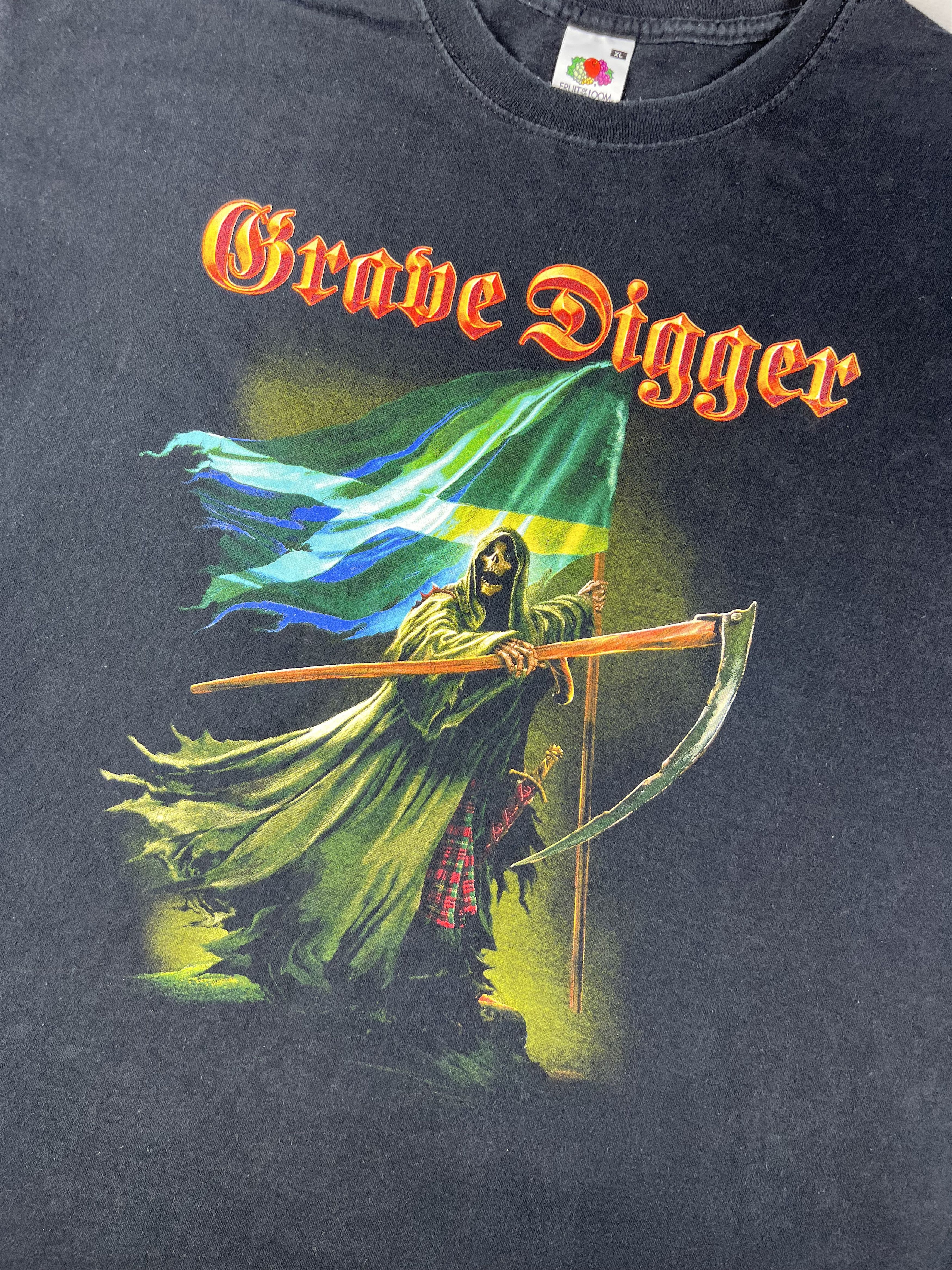 Band Tees × Vintage Vintage grave digger T-shirt XL Size US XL / EU 56 / 4 - 2 Thumbnail