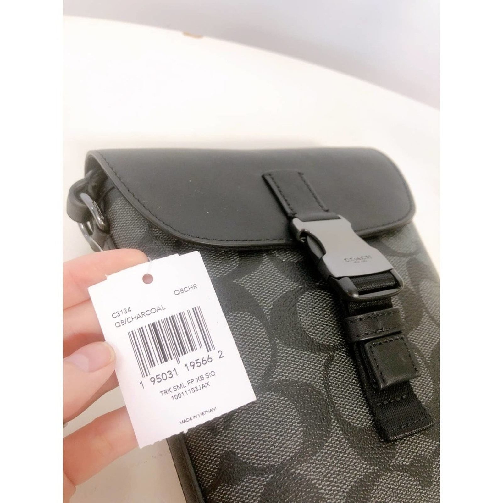 Coach Coach C3134 Track Small Flap Crossbody In Signature Canvas Size ONE SIZE - 7 Thumbnail