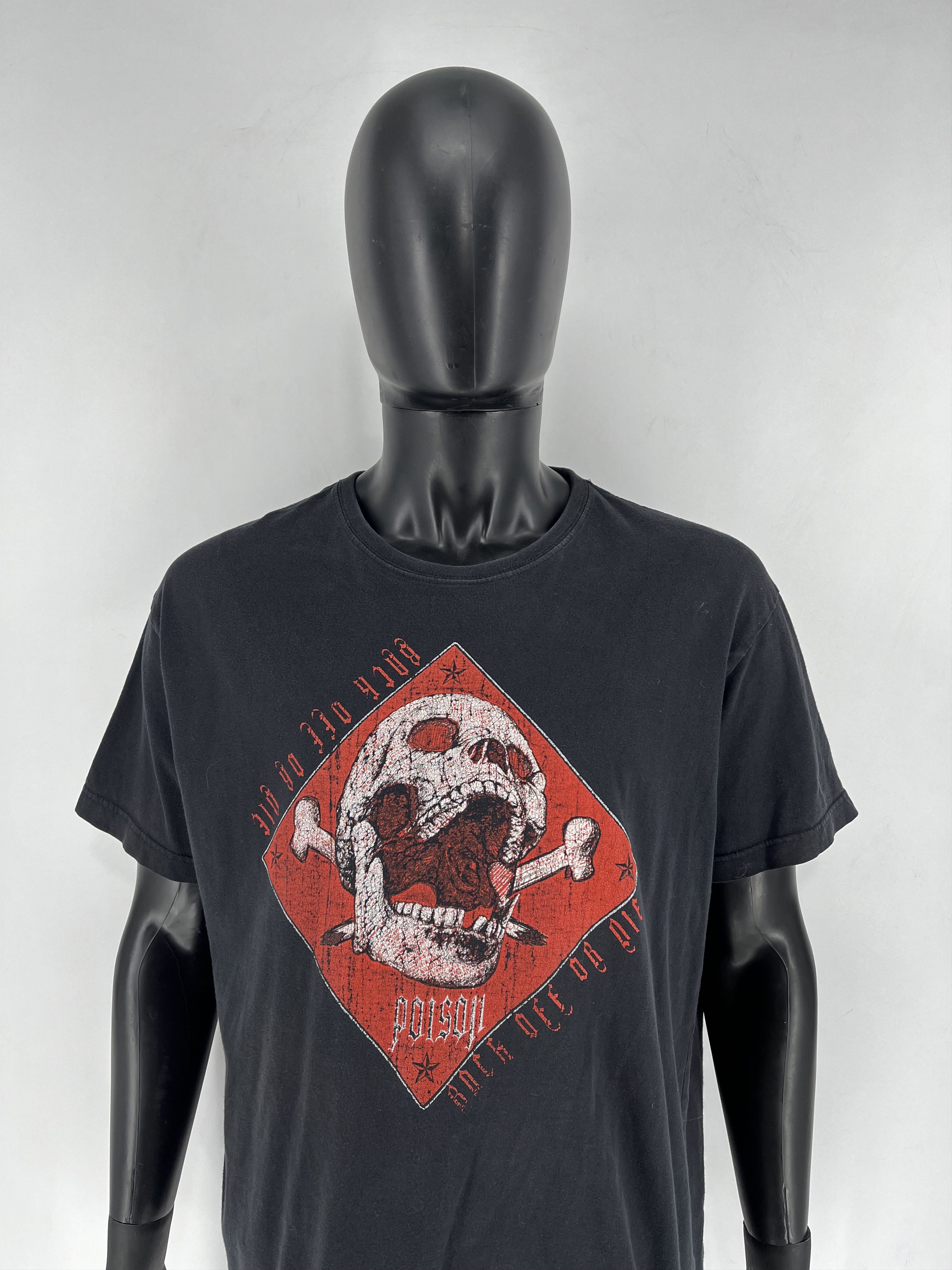 Band Tees × Vintage Y2K Poison American Rock Band Reissue T Shirt Size XXL Size US XXL / EU 58 / 5 - 1 Thumbnail