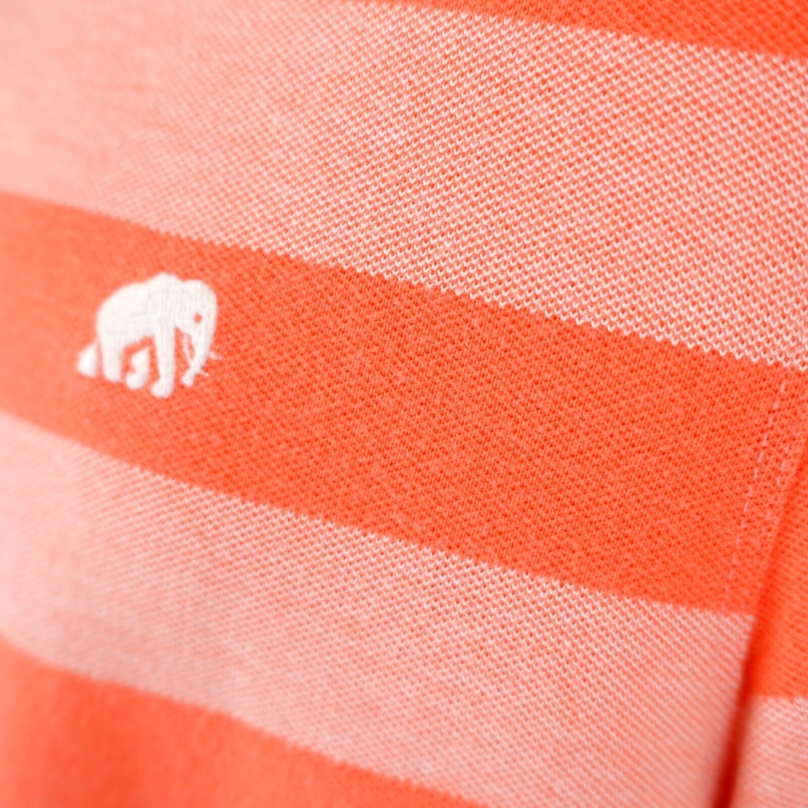 Banana Republic Banana Republic Medium Orange Striped Short Sleeve Collared Size US M / EU 48-50 / 2 - 3 Thumbnail