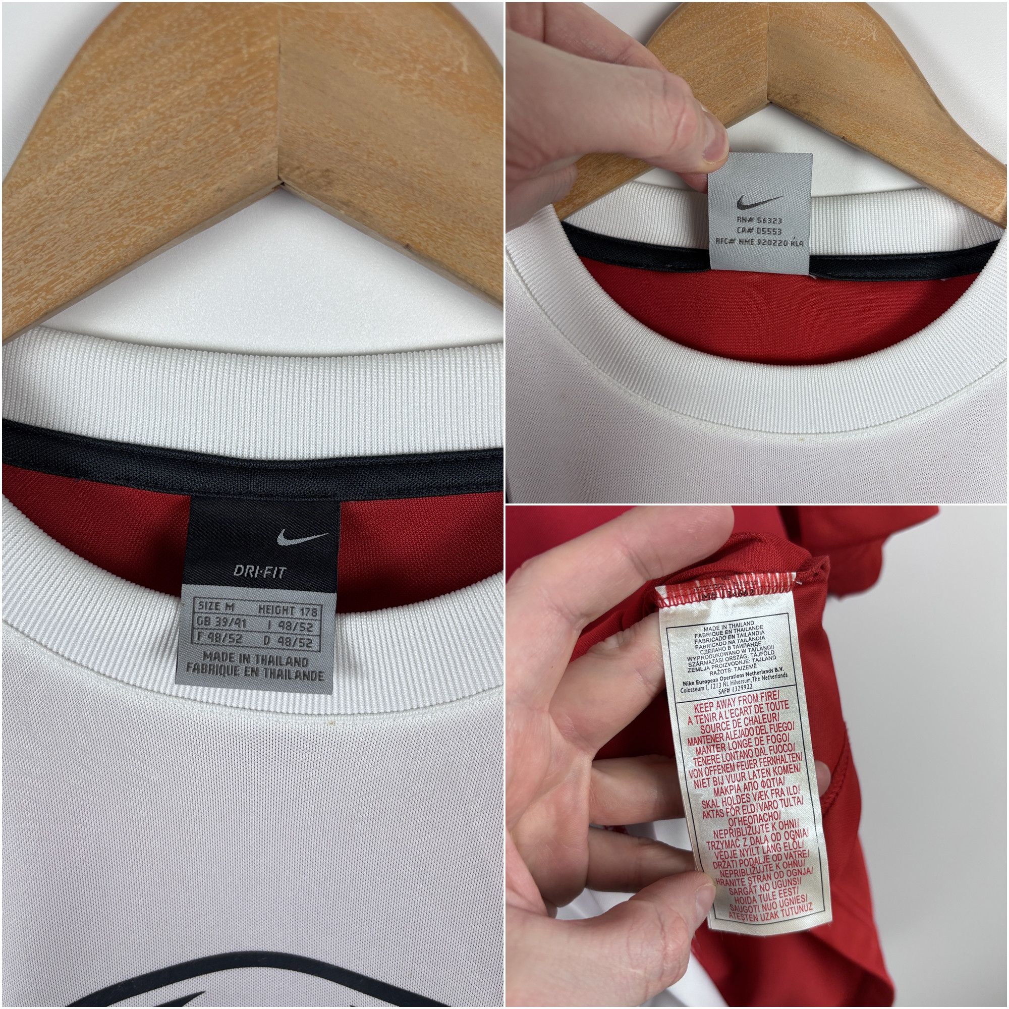 Nike × Vintage Vintage Nike Tiempo Football Soccer Jersey Big Logo Size M Size US M / EU 48-50 / 2 - 6 Thumbnail