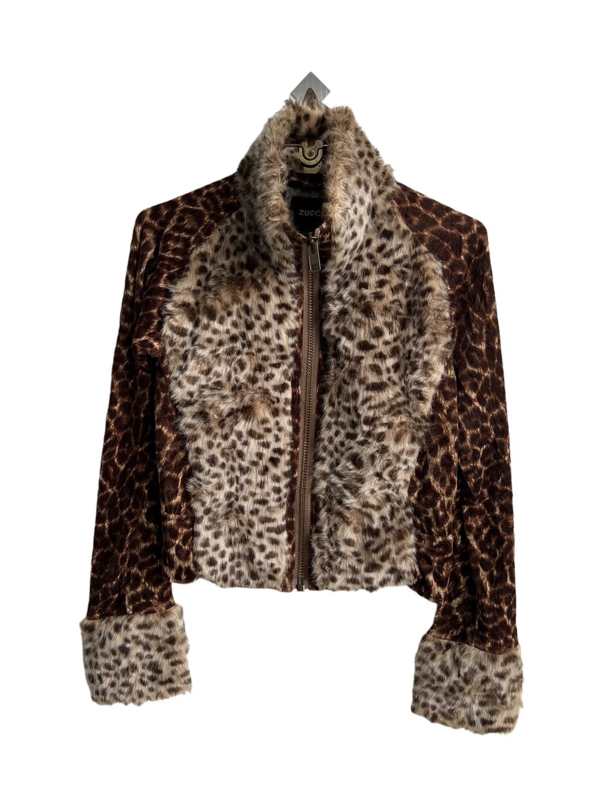 CABANE de ZUCCa 1990s Exclusive Leopard Fur Skin Elongated Sleeve Sweater Size US S / EU 44-46 / 1 - 4 Thumbnail