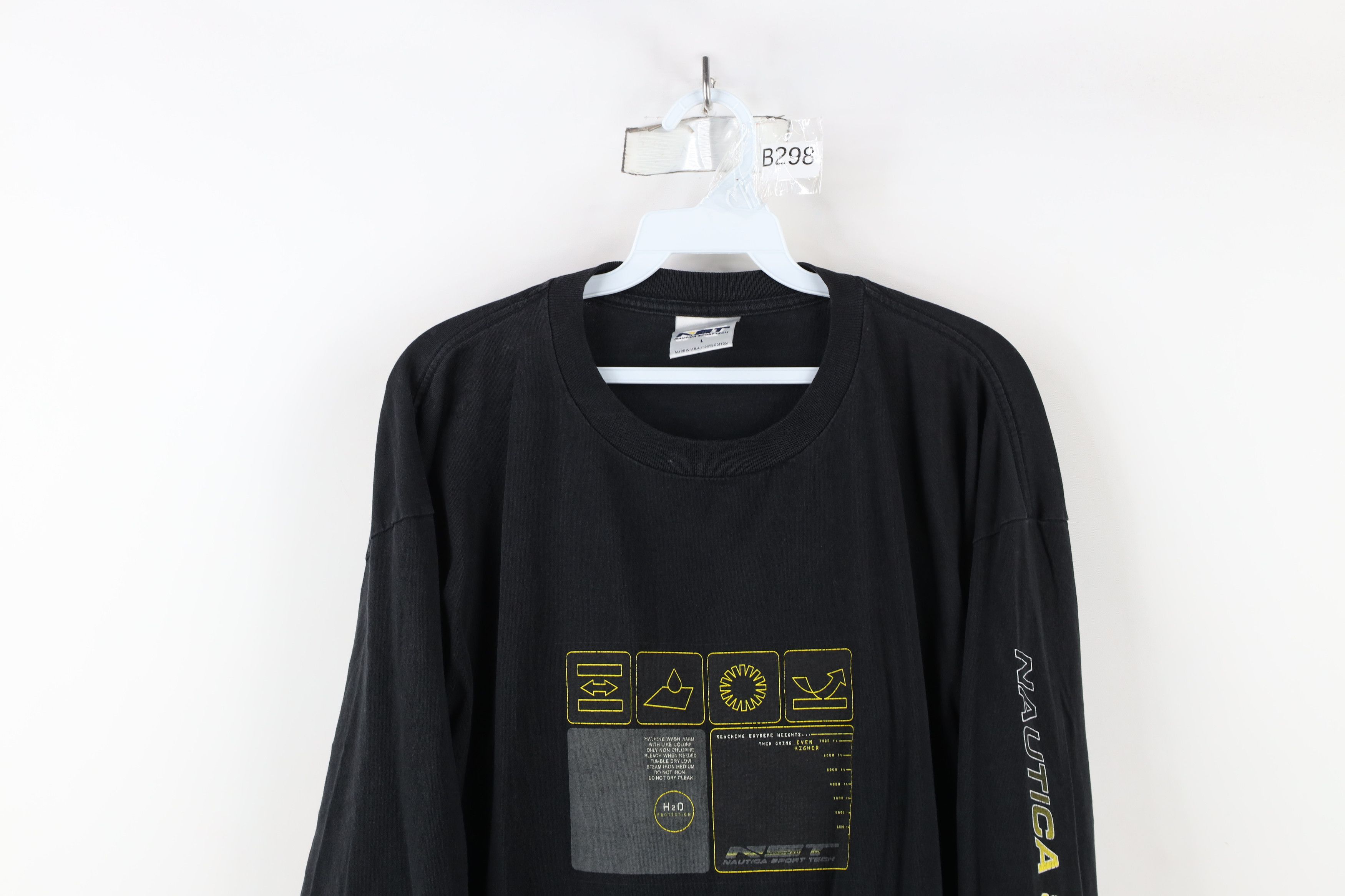 Nautica × Vintage Vintage 90s Nautica Sport Tech Spell Long Sleeve T-Shirt USA Size US L / EU 52-54 / 3 - 2 Thumbnail