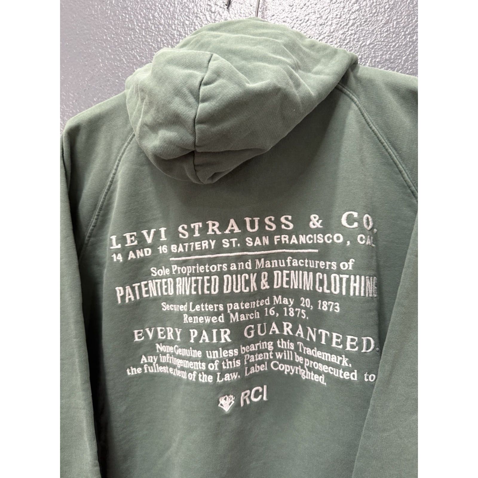 Levi's Levi’s Reese Cooper Hoodie Men’s Size M Green Cotton Embroidered Pullover Size US M / EU 48-50 / 2 - 3 Thumbnail