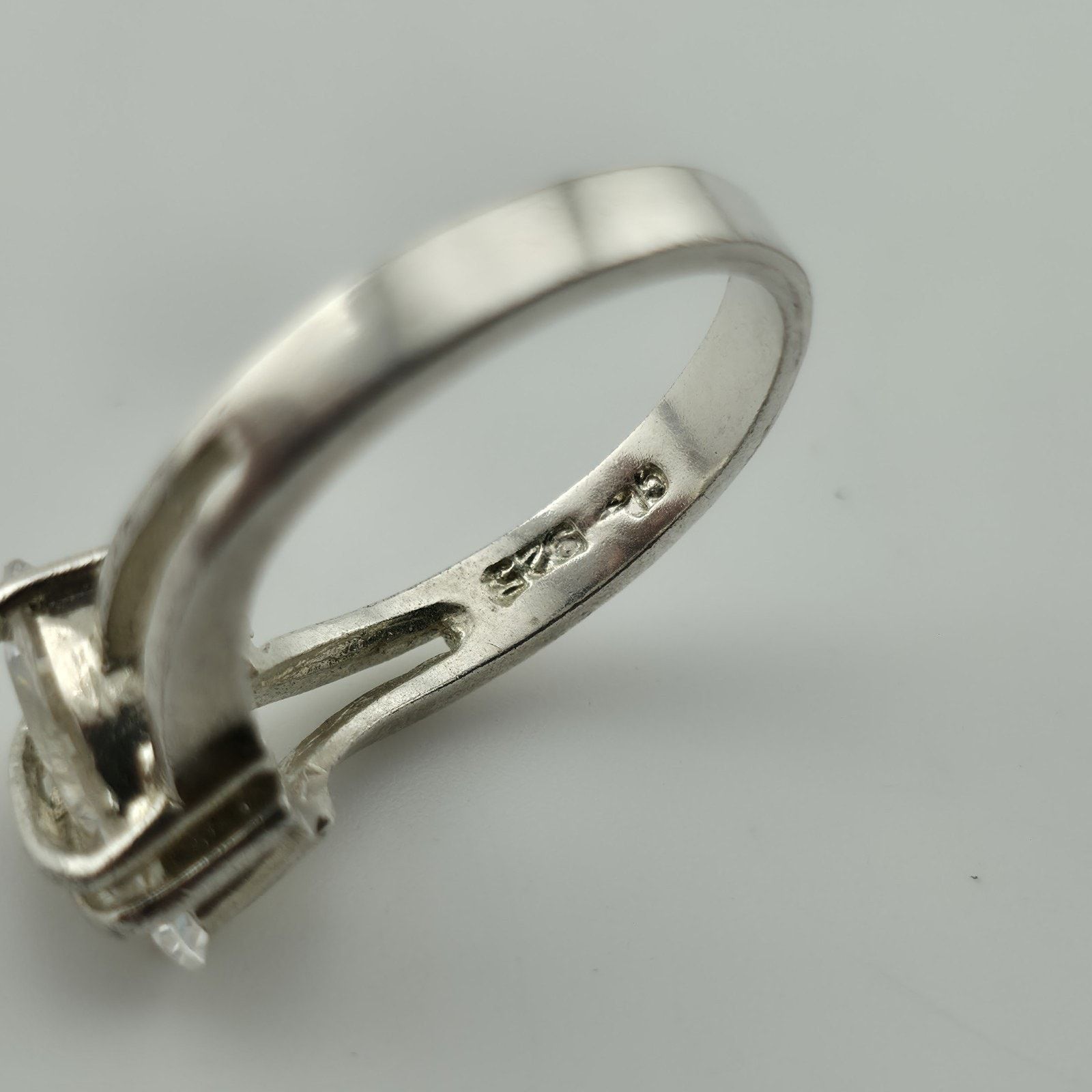 Other Sterling Silver Marquise CZ Ring Size 5.75 Vintage Size ONE SIZE - 6 Thumbnail