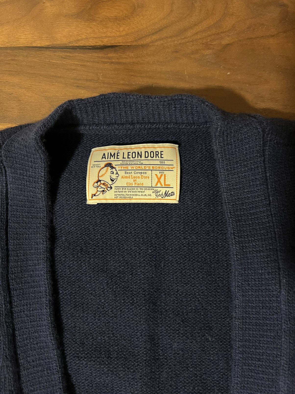 Aime Leon Dore Aime Leon Dore ALD/New York Mets Merino Cardigan Sweater XL Size US XL / EU 56 / 4 - 3 Thumbnail
