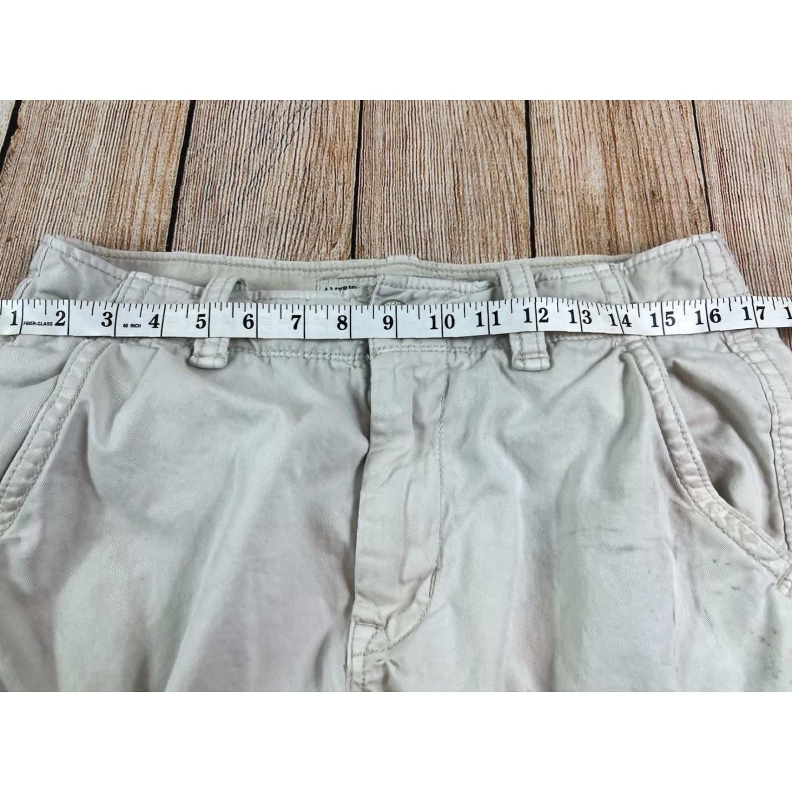 American Eagle Outfitters Mens American Eagle Shorts White 31 Cargo Classic Regular Size US 31 - 7 Thumbnail