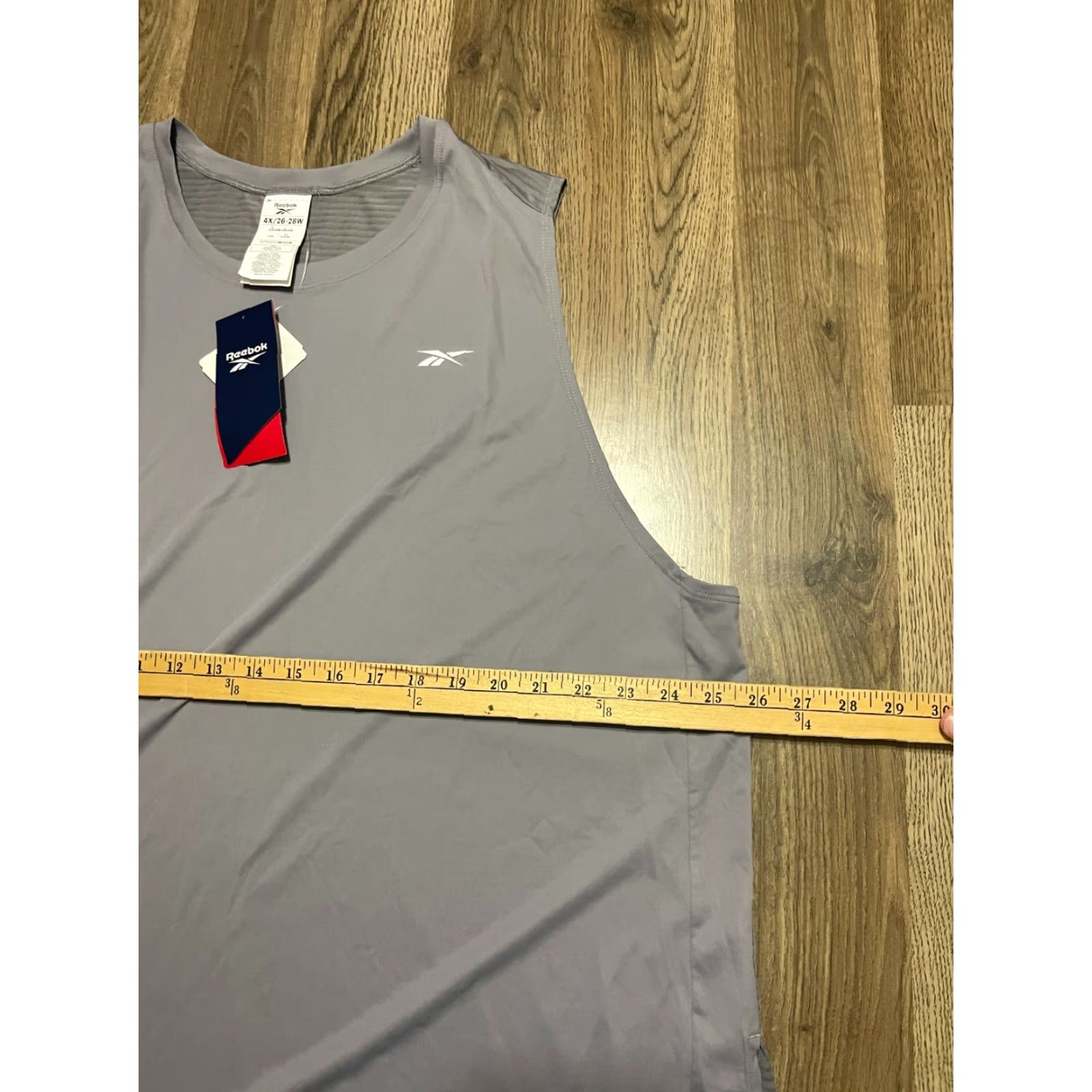 Reebok Reebok Tank Top, Women 4X, Gray, Speedwick, Sleeveless Size XXL / US 16-18 / IT 52-54 - 6 Thumbnail