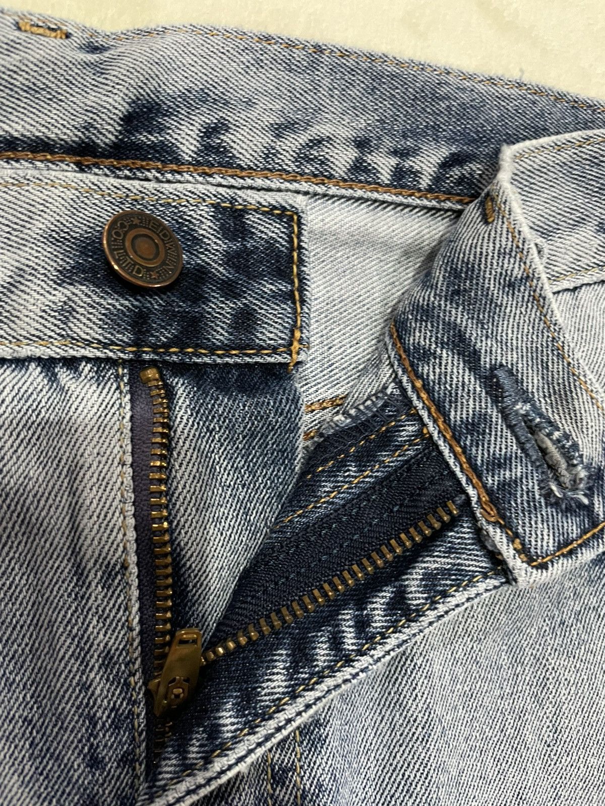 Edwin Vintage Edwin Sand Washed Distress Ripped Jeans Size US 32 / EU 48 - 6 Thumbnail