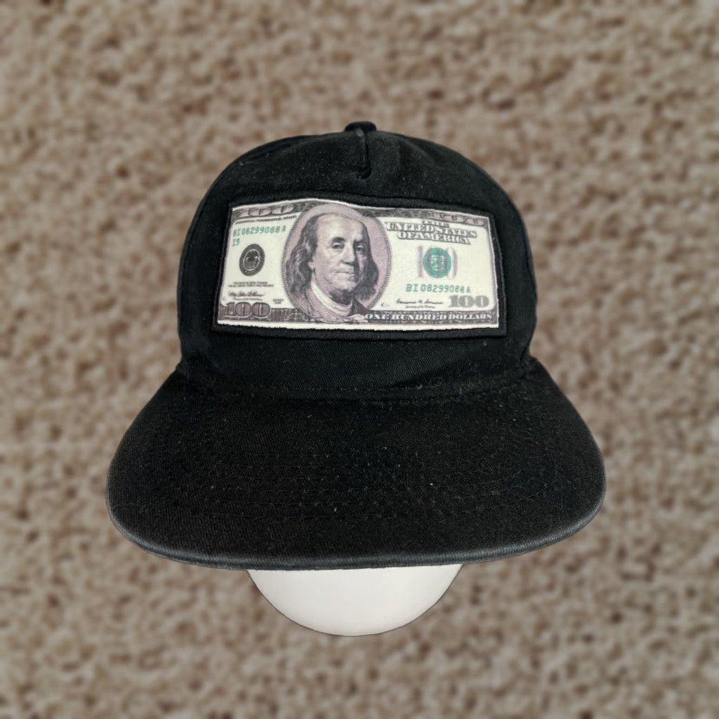 Vintage ACE Cap Inc Hat Cap Snap Back Adult One Size Black 100% Cotton Money Outdoor Size ONE SIZE - 1 Thumbnail
