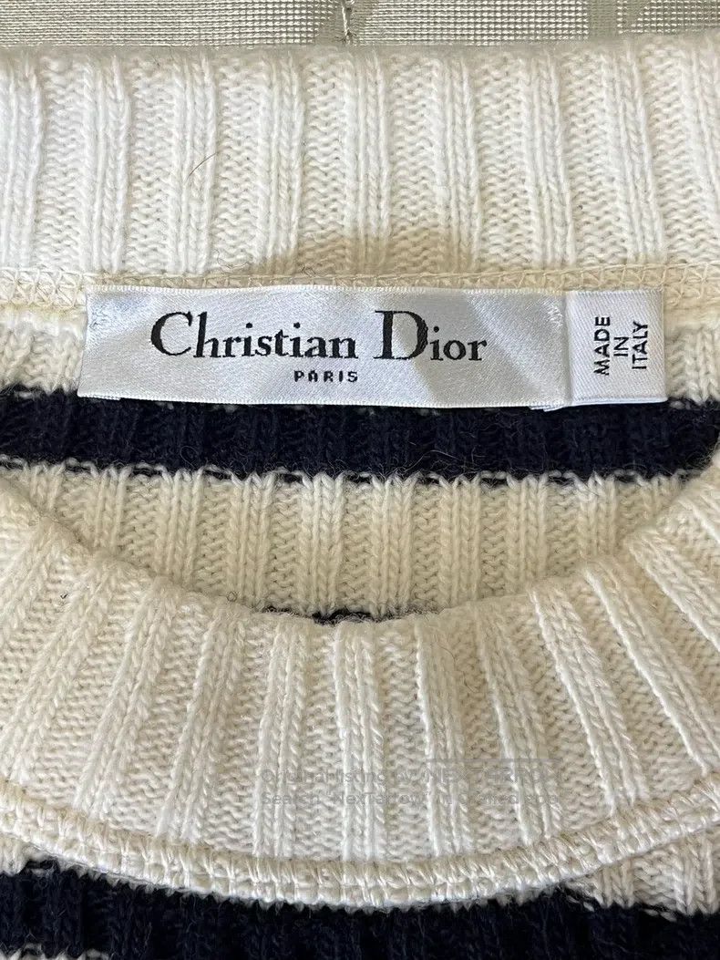 Dior Dior Black and white striped navy collar sweater Size XXS / US 00 / IT 34 - 6 Thumbnail