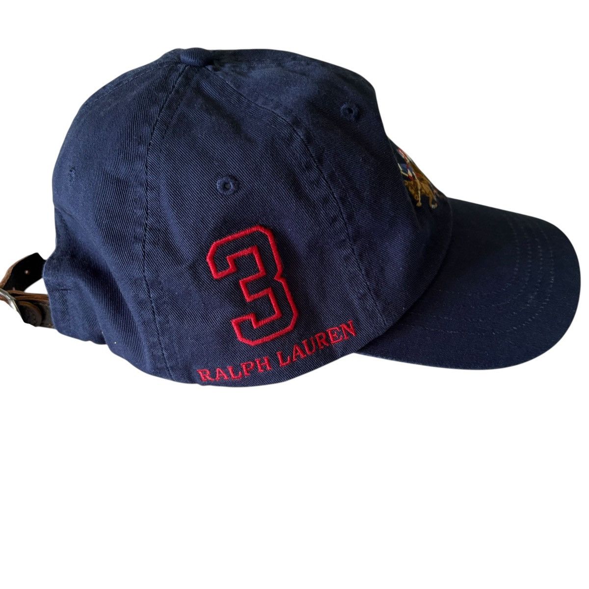 Polo Ralph Lauren Polo Ralph Lauren Triple Pony Navy Blue Baseball Cap Size ONE SIZE - 4 Thumbnail