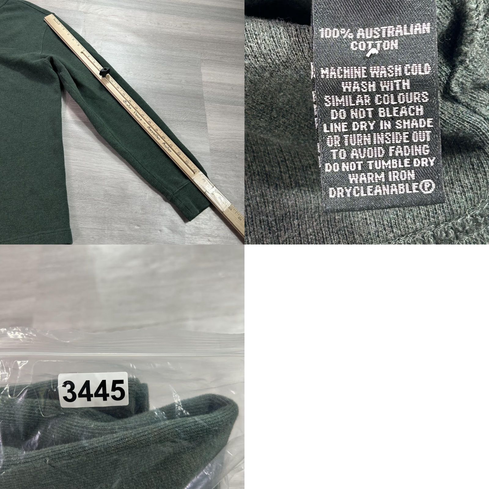 Rodd & Gunn Rodd & Gunn Sweater Mens Small Green 1/4 Zip Mock Neck Cotton Knit Pullover Size US S / EU 44-46 / 1 - 8 Thumbnail