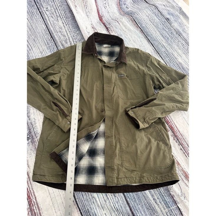 Columbia Columbia Outdoor Olive Utility Chore Jacket with Plaid Linin Size US L / EU 52-54 / 3 - 10 Thumbnail