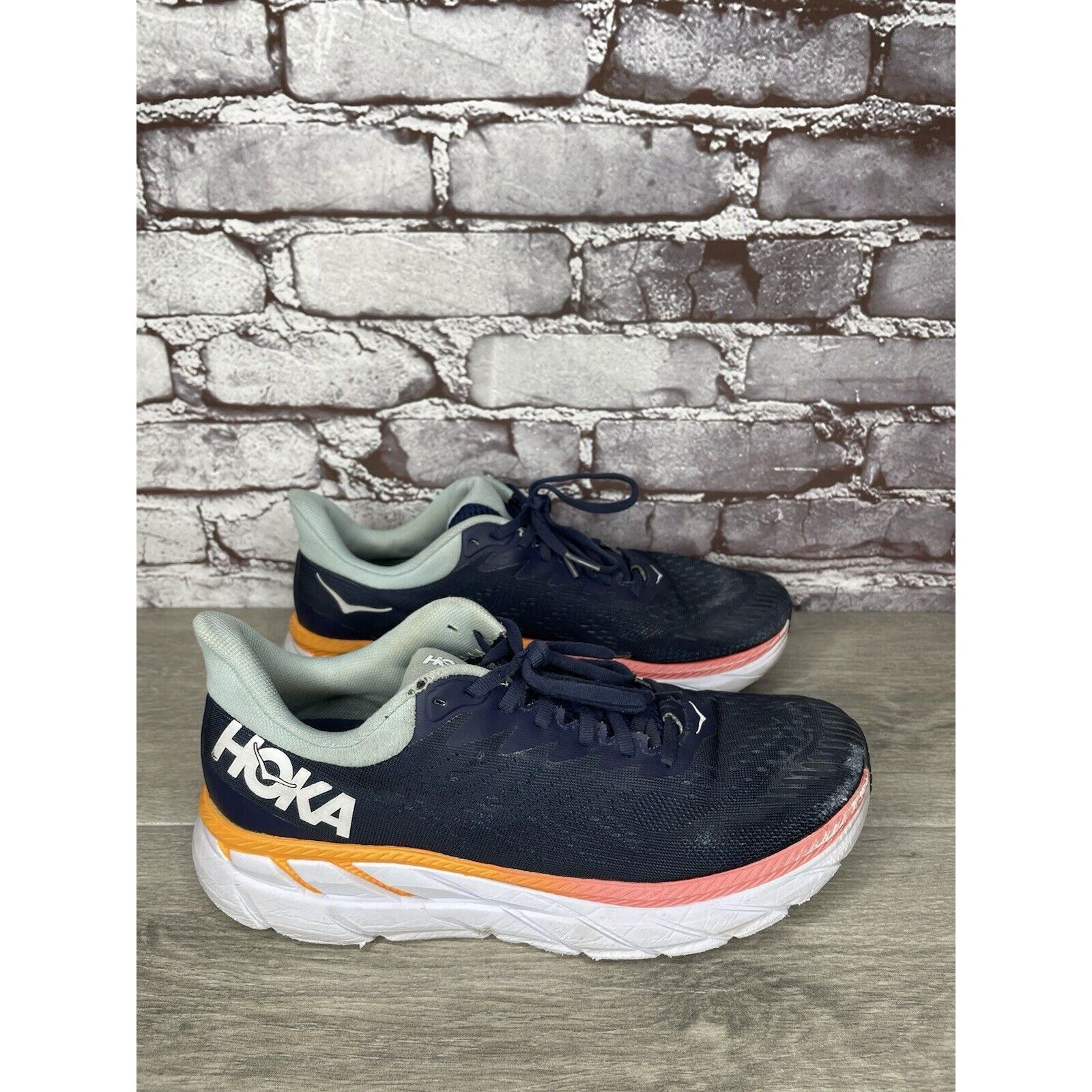 Hoka Hoka One One Womens Clifton 7 1110509 BIBH Blue Running Shoe Size US 9.5 / IT 39.5 - 14 Thumbnail