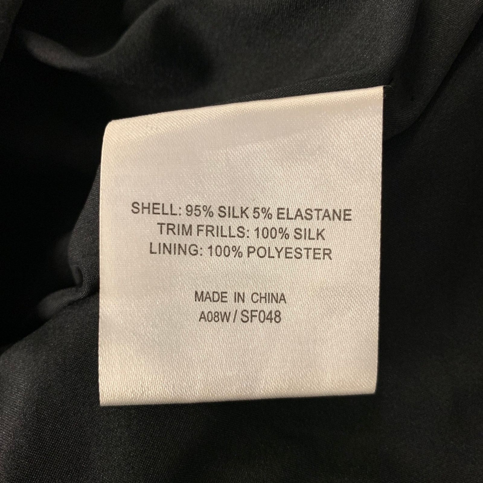 Karen Millen KAREN MILLEN Size 10 Black Silk Blend Ruffled Mini Skirt Size 32" / US 10 / IT 46 - 5 Thumbnail