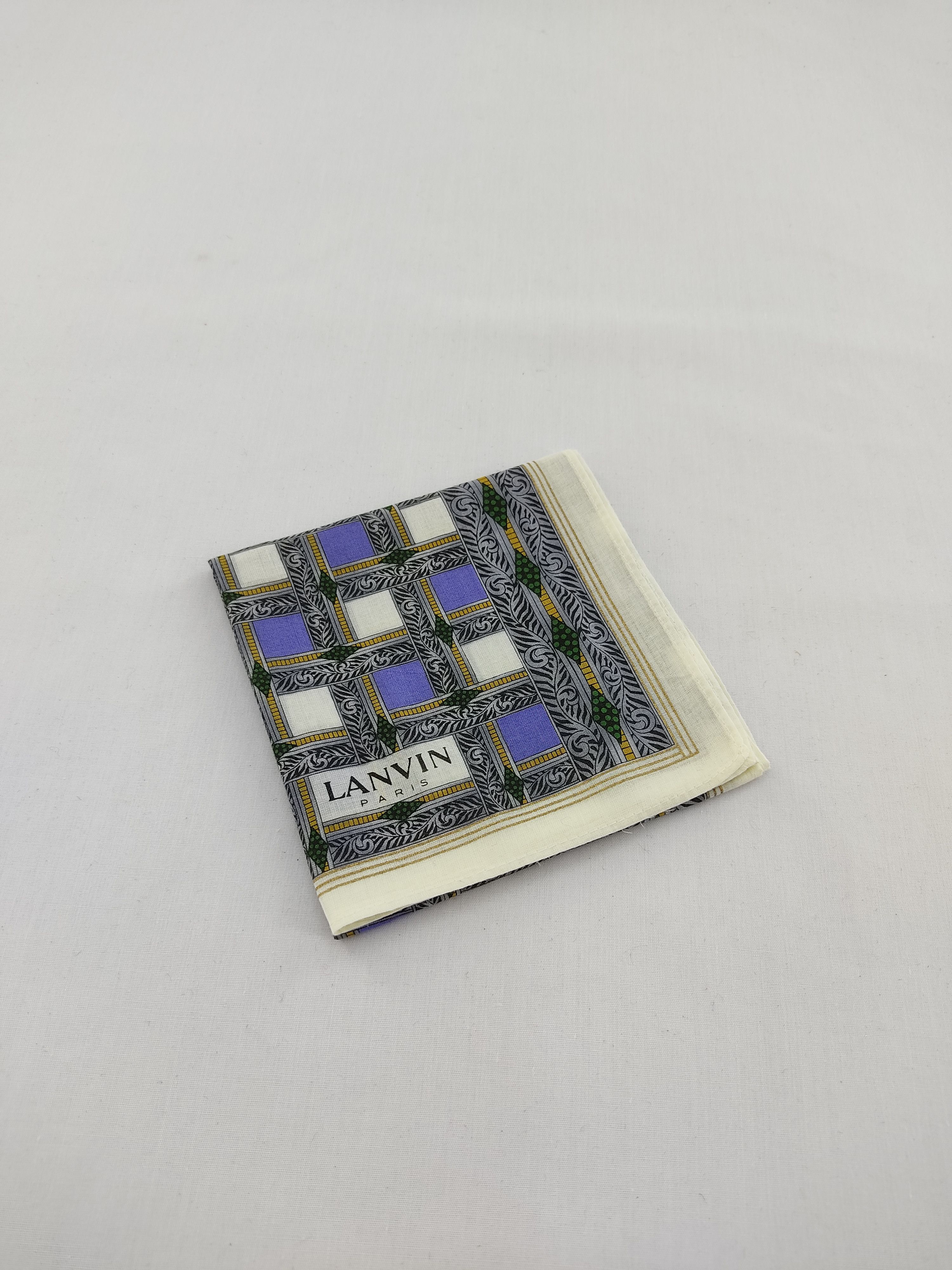 Lanvin × Vintage Vintage Lanvin Handkerchief / Neckwear / Bandana Size ONE SIZE - 2 Thumbnail