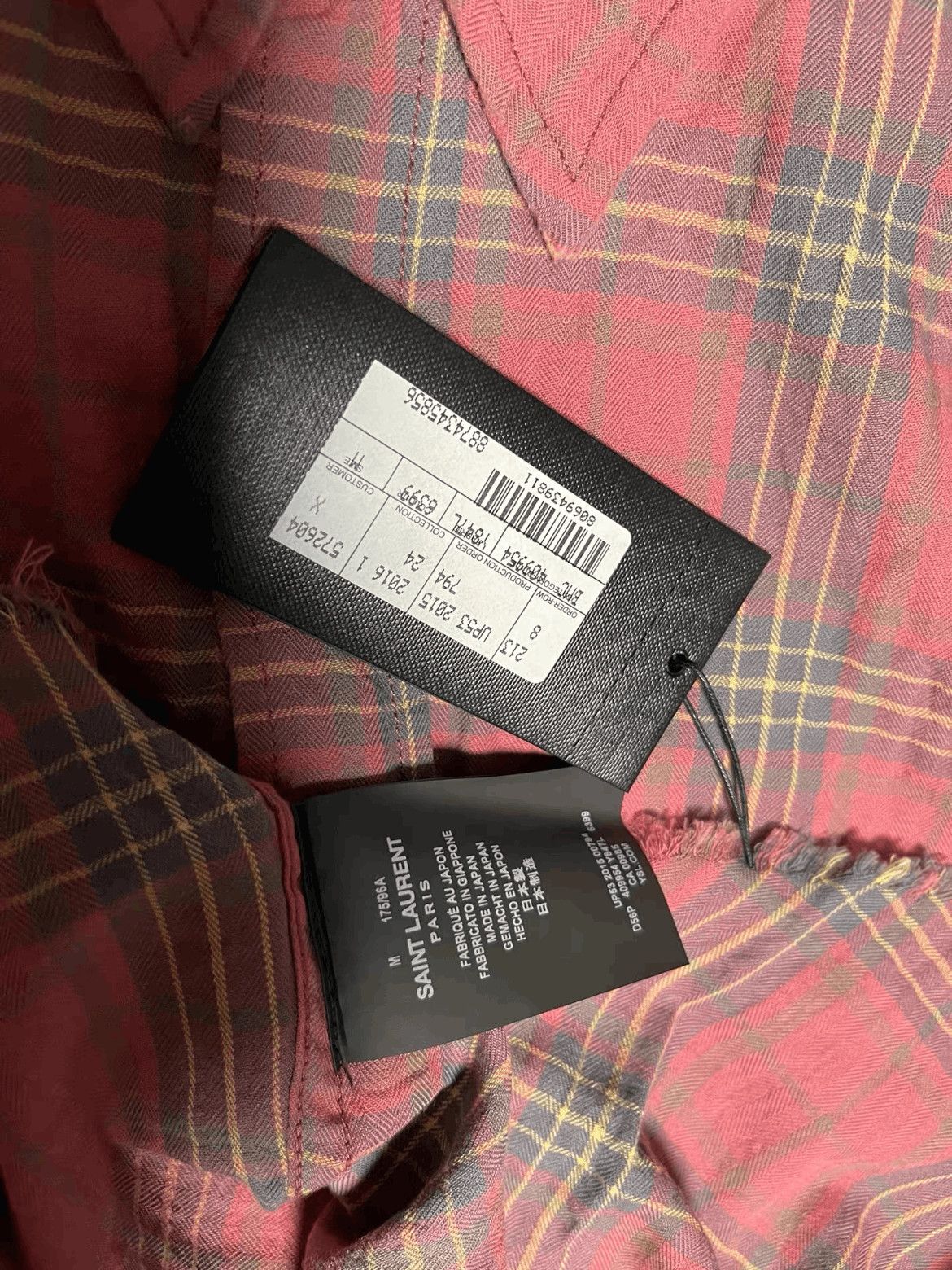 Saint Laurent Paris Saint Laurent Paris 16SS Runway Distressed Plaid Shirt Size US M / EU 48-50 / 2 - 4 Thumbnail