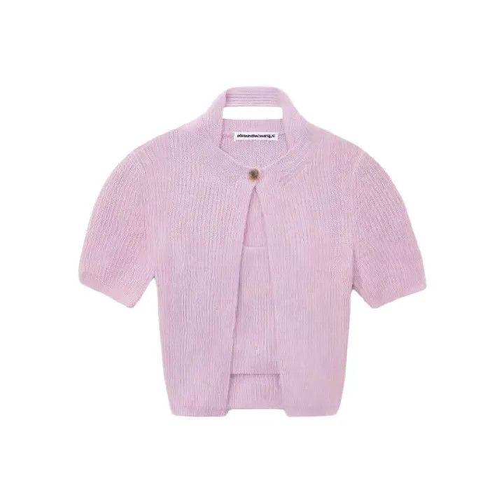 Alexander Wang Alexander Wang Short Sleeve Knitted Top 0079 Size L / US 10 / IT 46 - 1 Thumbnail