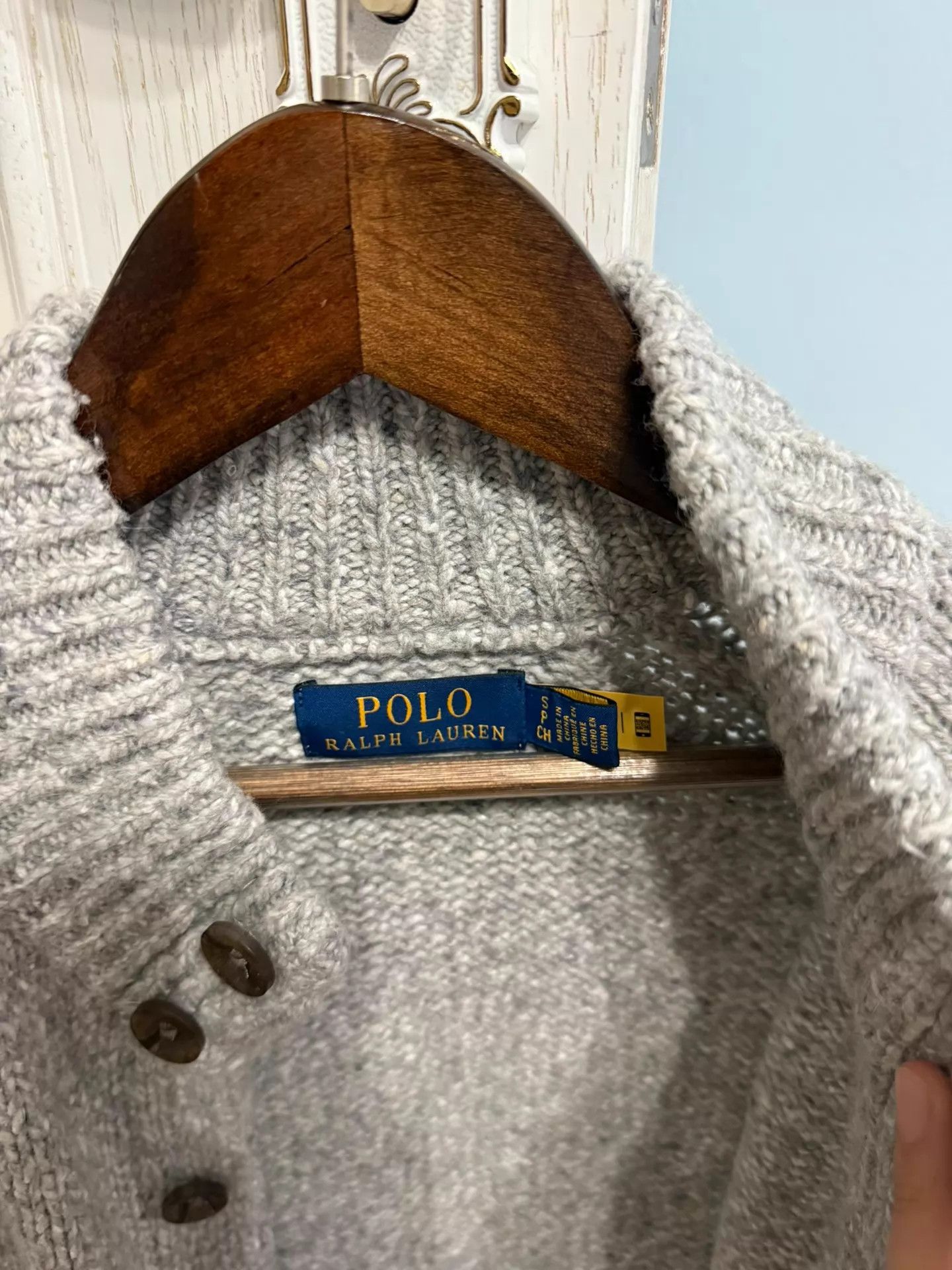 Polo Ralph Lauren Polo RL wool half - turtleneck cardigan men's S 9/10 Size US S / EU 44-46 / 1 - 4 Thumbnail