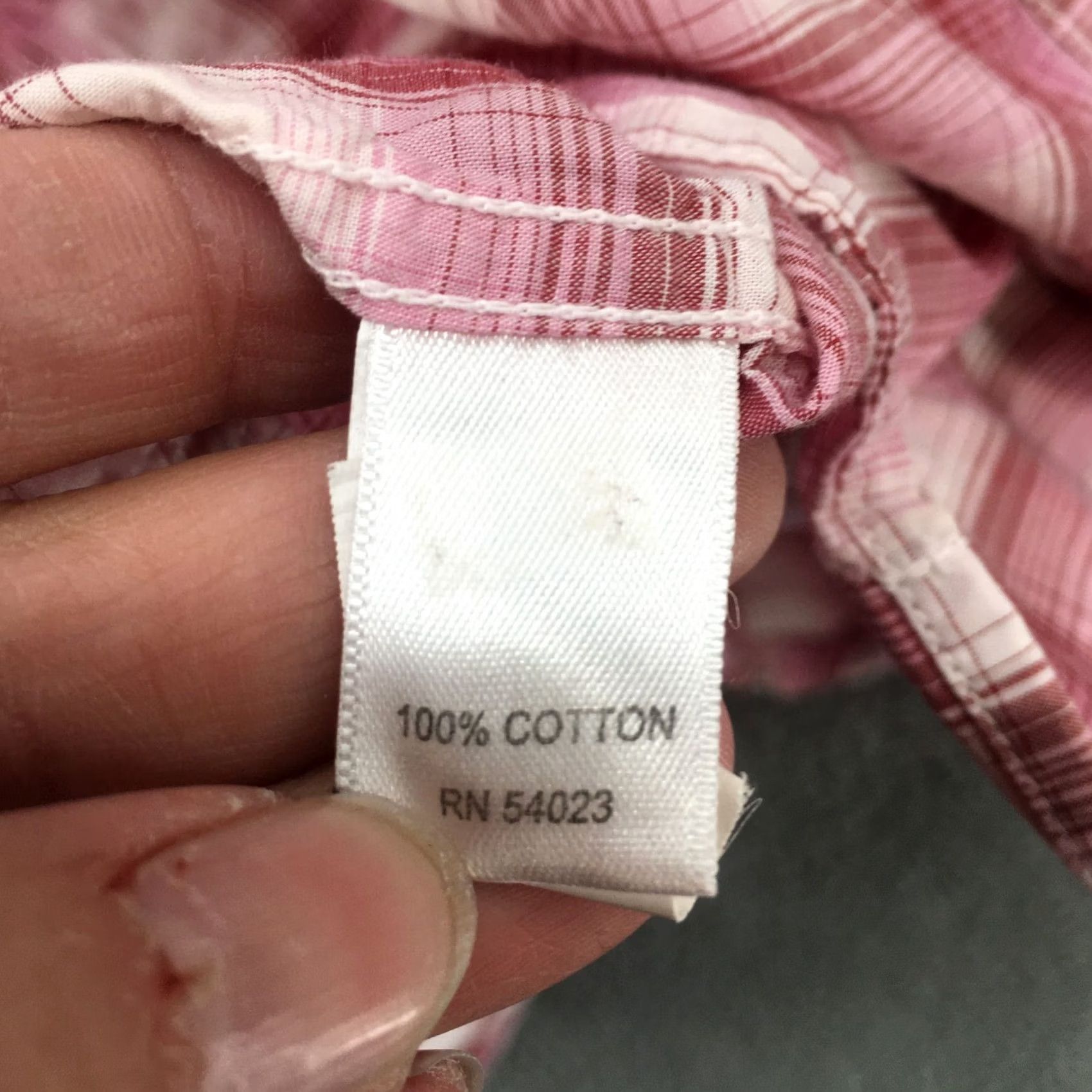 Banana Republic Banana Republic Plaid Button-Up Shirt Womens Large Pink Long Sleeve Collared Size L / US 10 / IT 46 - 7 Thumbnail
