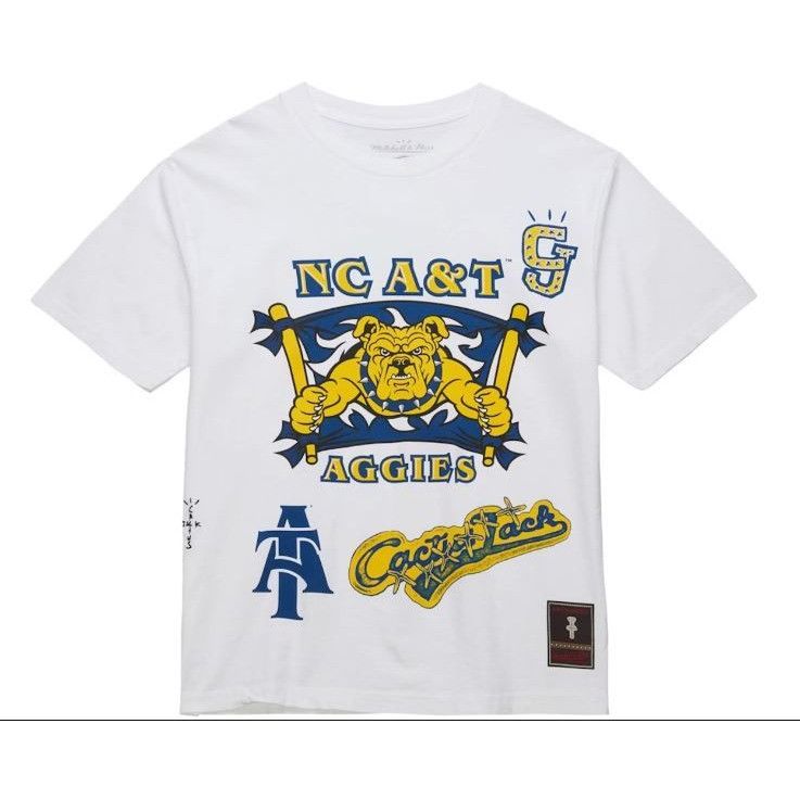 Mitchell & Ness × Travis Scott TRAVIS SCOTT CACTUS JACK x MITCHELL & NESS x NC A&T TEE M Size US M / EU 48-50 / 2 - 1 Thumbnail