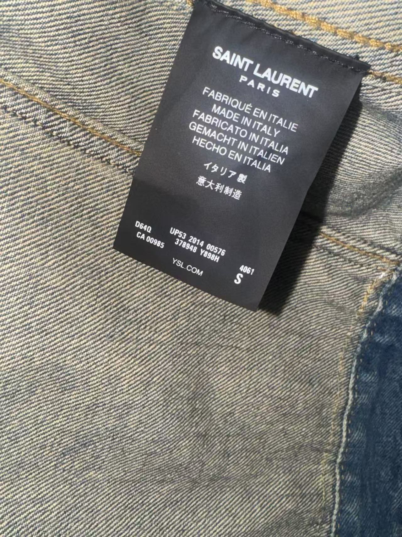 Saint Laurent Paris Saint Laurent Paris SS15 Rhinestone Denim Jacket Size US S / EU 44-46 / 1 - 4 Thumbnail