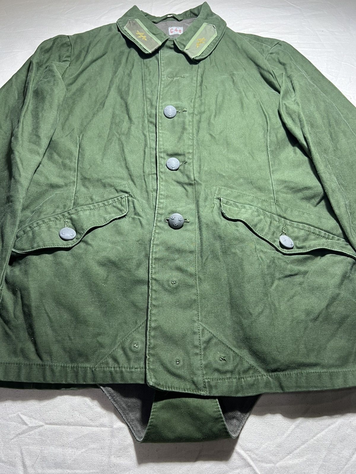 Vintage Vintage 70c Swedish Army C48 Field Jacket Size US M / EU 48-50 / 2 - 2 Thumbnail