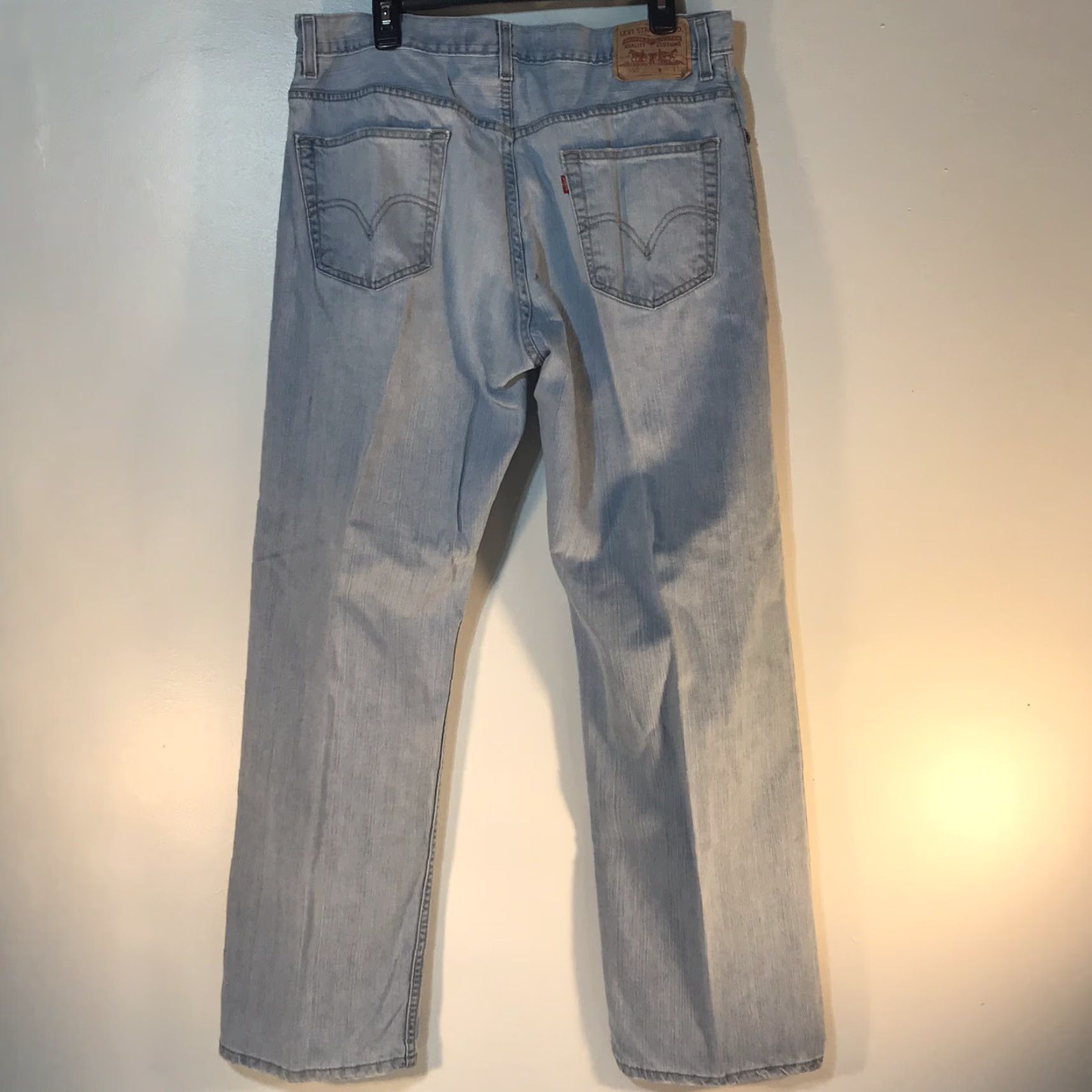 Levi's Levi's 559 Light Wash Relaxed Straight Jeans Mens Size 36x32 Blue American Size US 36 / EU 52 - 2 Thumbnail