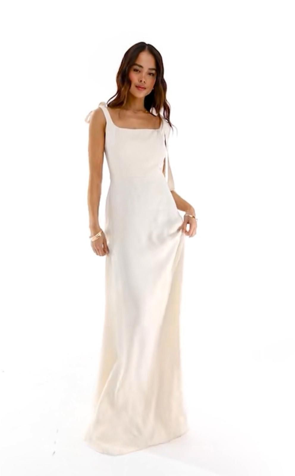 Other Maids to Measure maxi dress ivory Size 8/S NEW RPR £180 Size S / US 4 / IT 40 - 1 Thumbnail