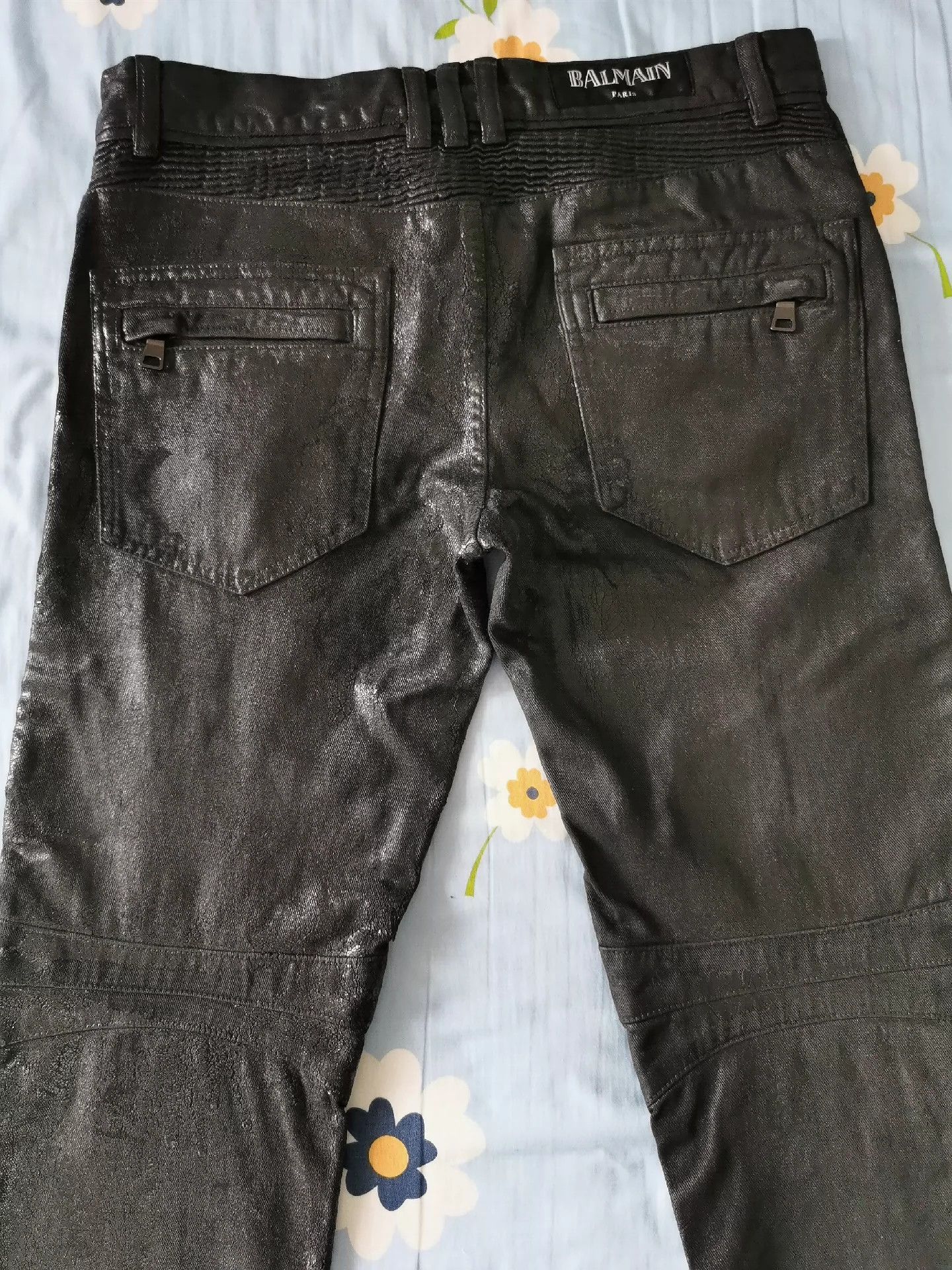 Balmain Balmain Balmain Coating and brushing glue to make old jean Size US 30 / EU 46 - 7 Thumbnail