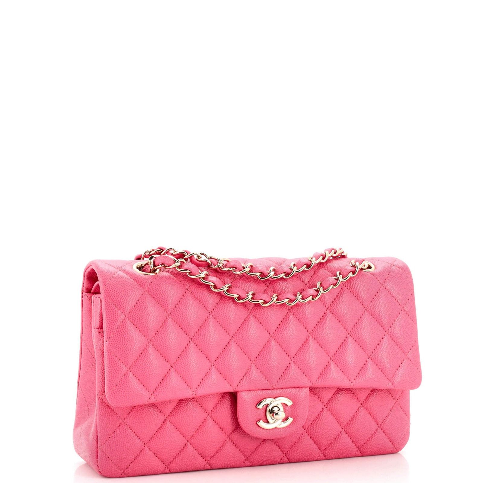 Chanel Classic Double Flap Bag Quilted Caviar Medium Size ONE SIZE - 3 Thumbnail