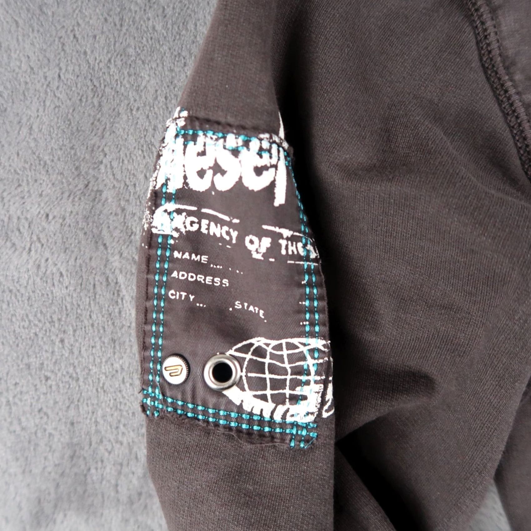 Diesel Diesel Bomber Jacket Brown Womens XL Slim Full Zip Utility Pockets Size XL / US 12-14 / IT 48-50 - 5 Thumbnail