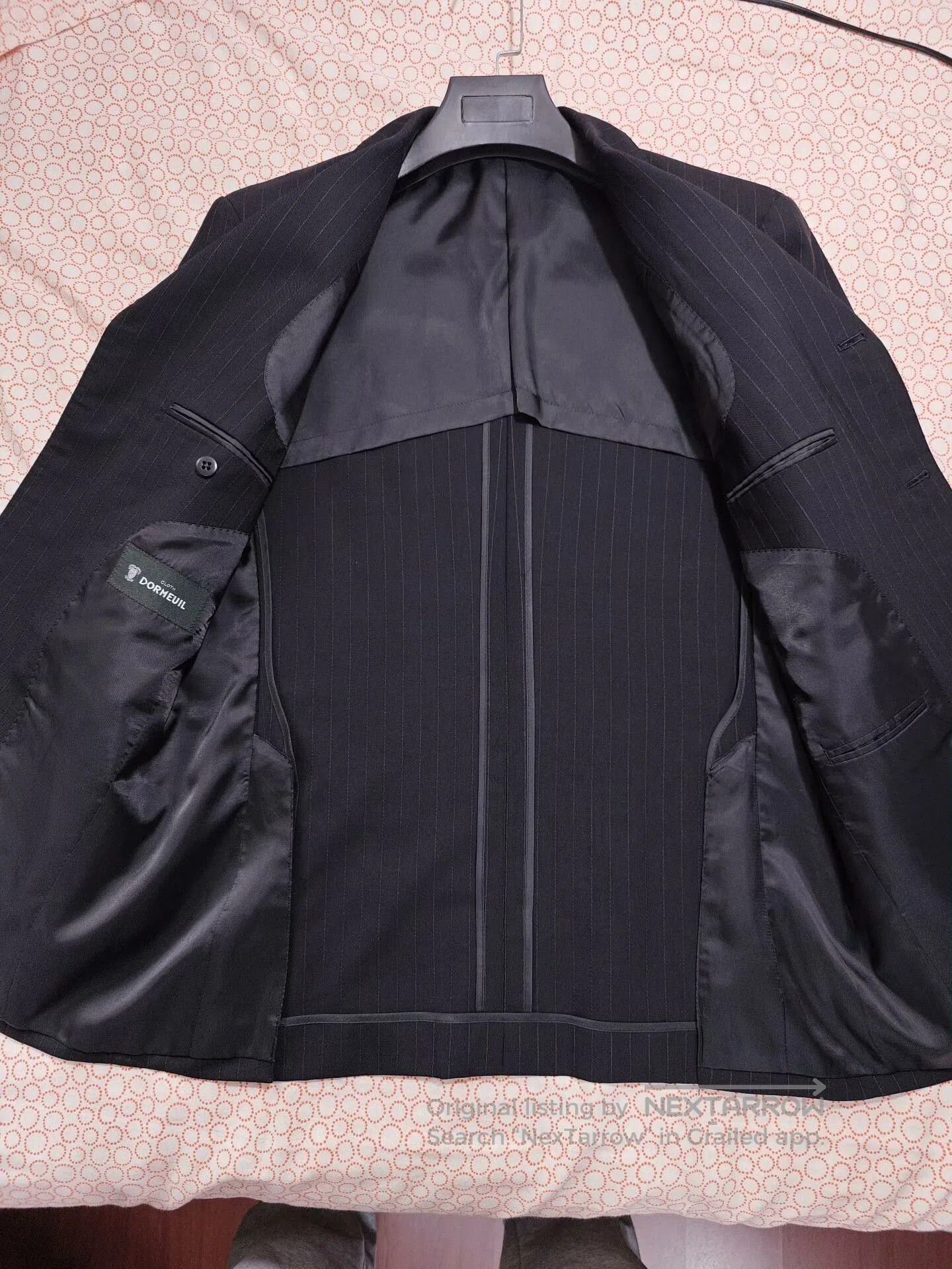 Japanese Brand Custom Dormeuil Wool Blend Suit Jacket. Size US L / EU 52-54 / 3 - 6 Thumbnail