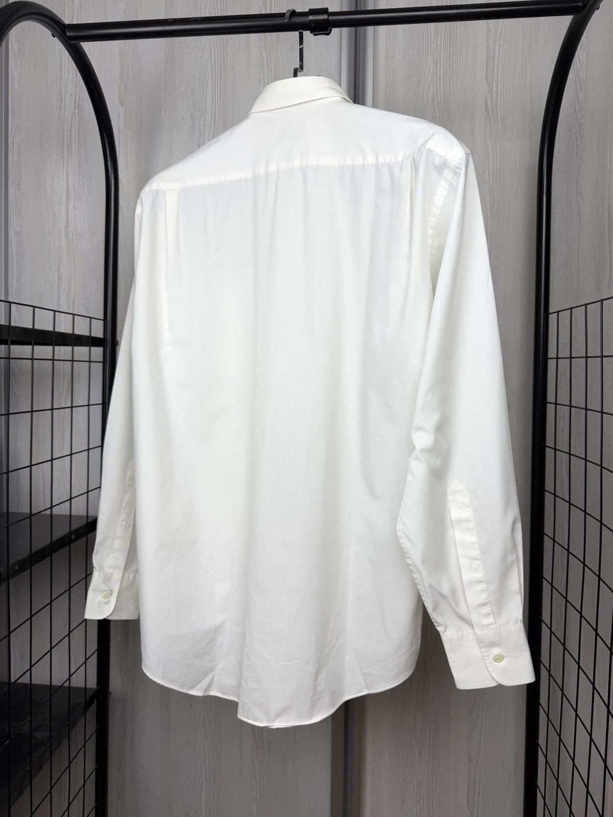 Yves Saint Laurent Yves Saint Laurent White Long Sleeve button up shirt 39 15.5 Size US M / EU 48-50 / 2 - 9 Thumbnail