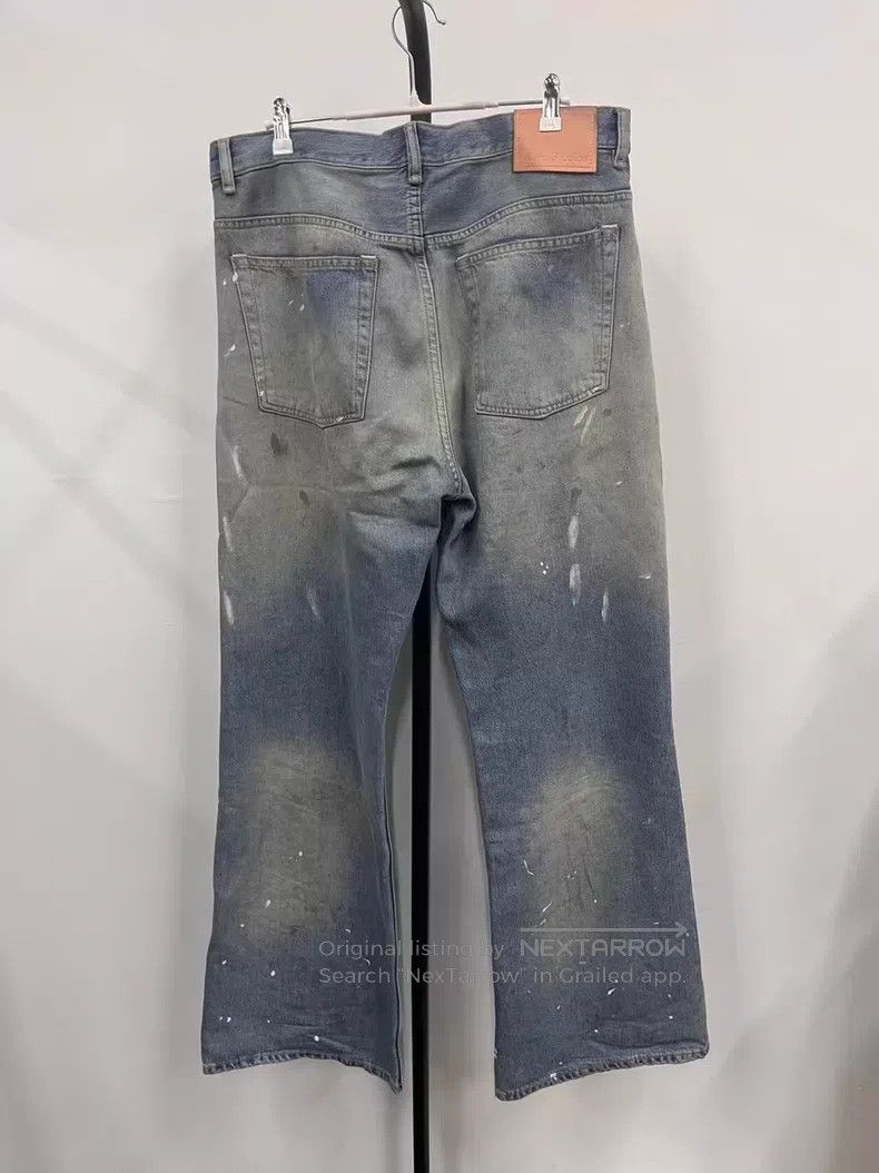 Acne Studios Acne Studios SS25 Painted Wide Leg Mid Rise Loose Fit Deni Size US 32 / EU 48 - 2 Thumbnail