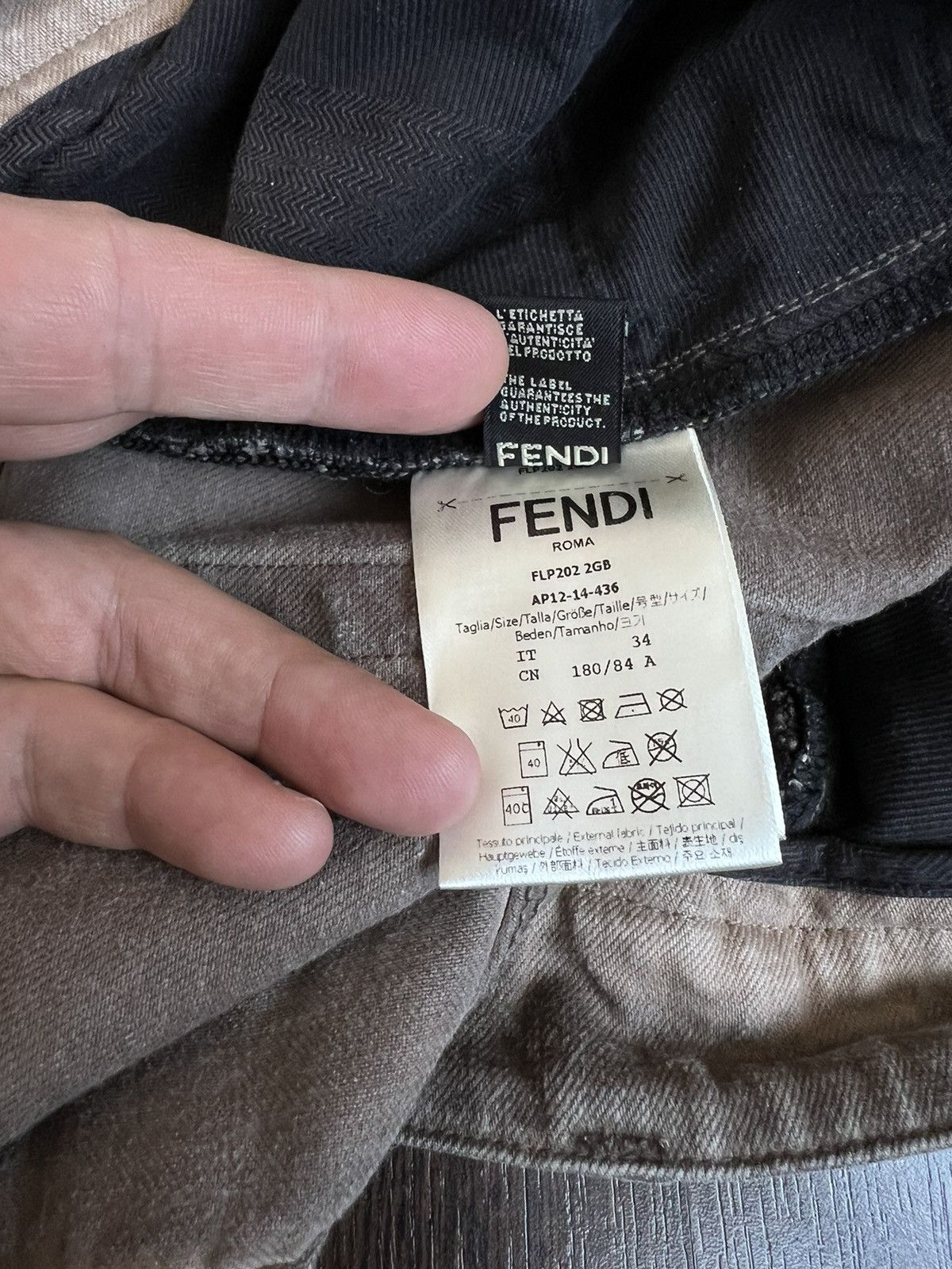 Fendi FENDI Jeans Pants Beige Size 34/34 Size US 34 / EU 50 - 15 Thumbnail