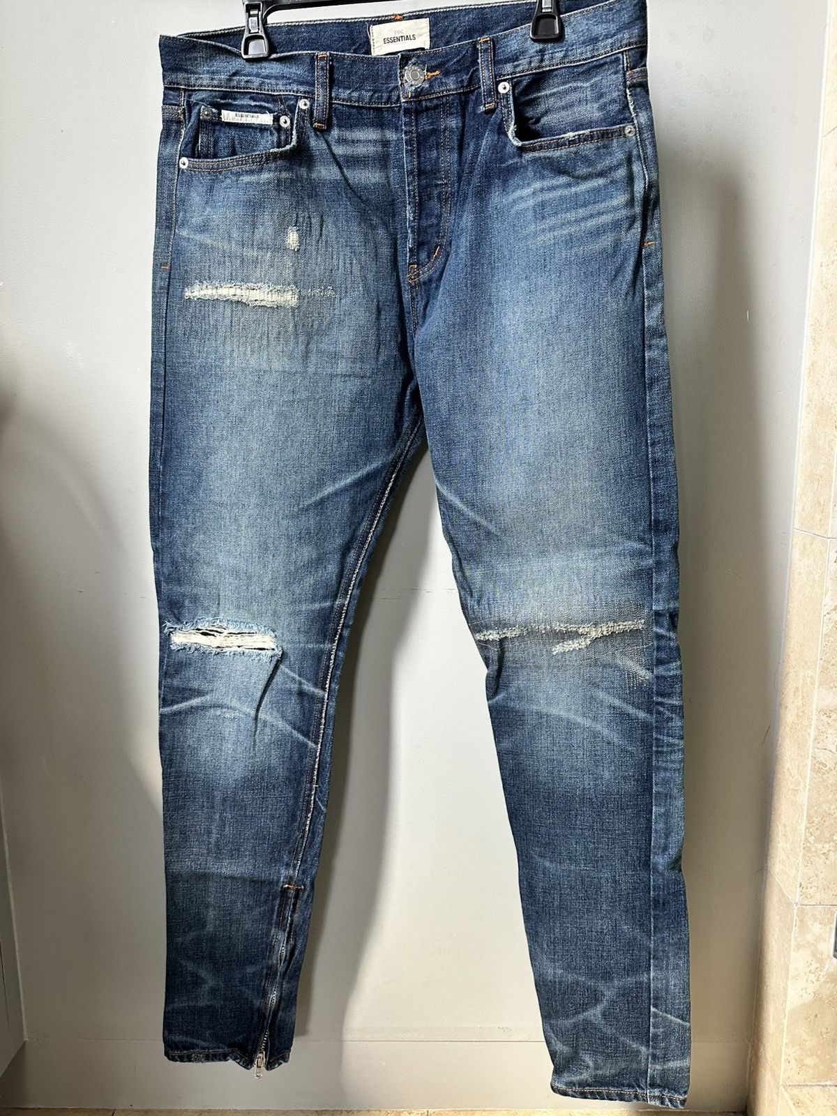 Fear of God FOG x PacSun Essentials Denim Vintage Indigo jeans size 36 Size US 36 / EU 52 - 1 Thumbnail