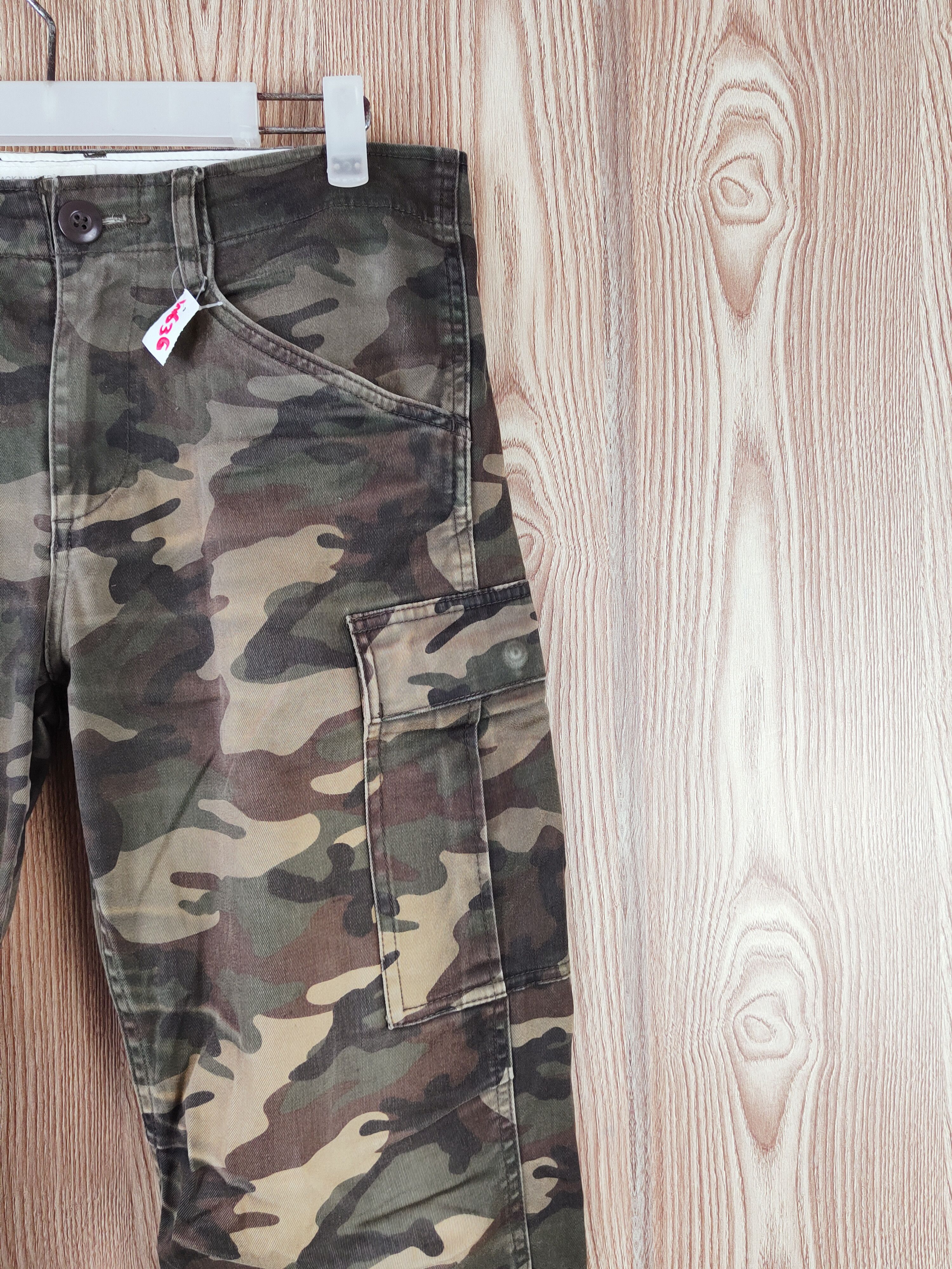 Japanese Brand Back Number Camouflage Multipocket Cargo Pants #W636 Size US 31 - 5 Thumbnail