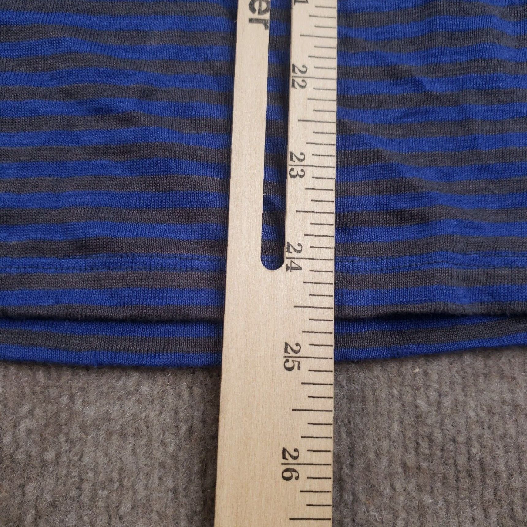 Eileen Fisher Eileen Fisher Linen Pullover Shirt Womens Medium Blue Striped Long Sleeve Casual Size M / US 6-8 / IT 42-44 - 4 Thumbnail