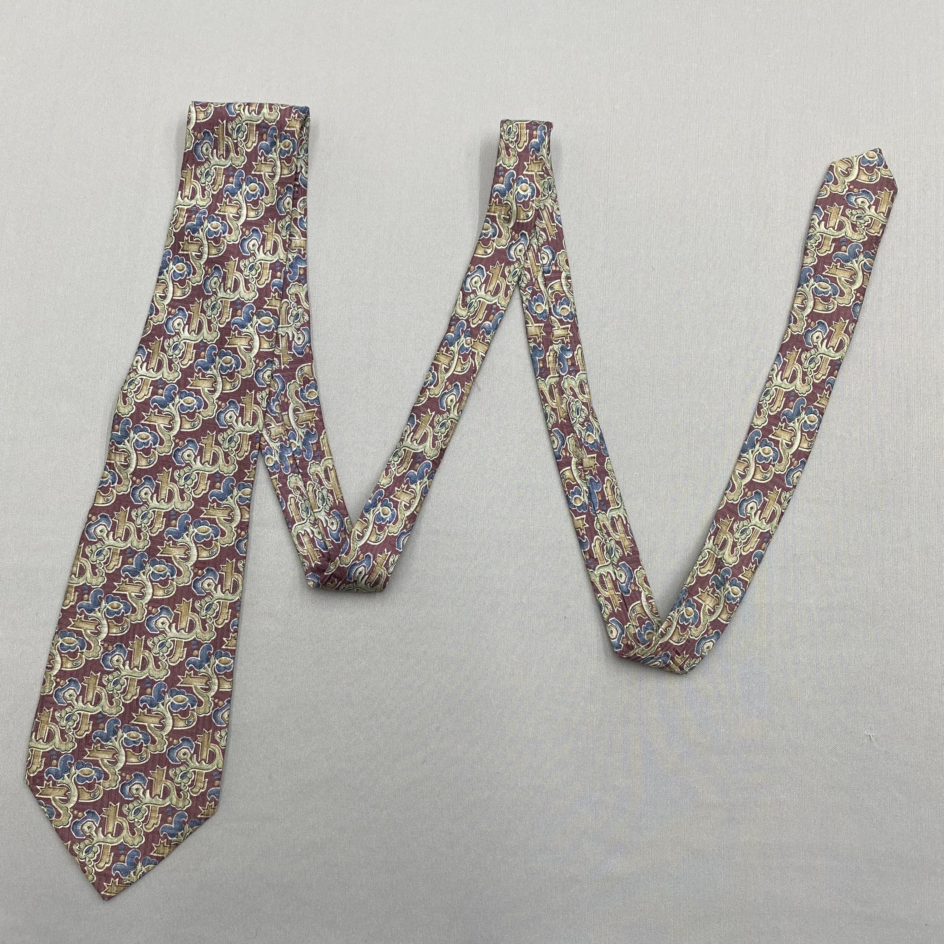 Enrico Coveri Vintage Enrico Coveri SILK Necktie Cravate Pure Silk Size ONE SIZE - 5 Thumbnail