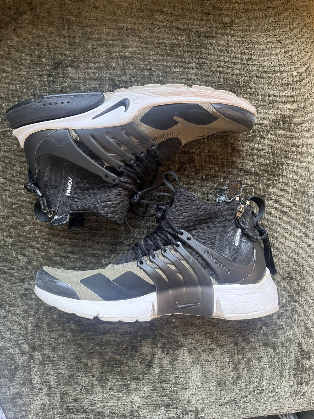 Acronym × Nike NikeLab x Acronym Air Presto Mid ‘Olive’ Size US 11 / EU 44 - 2 Thumbnail