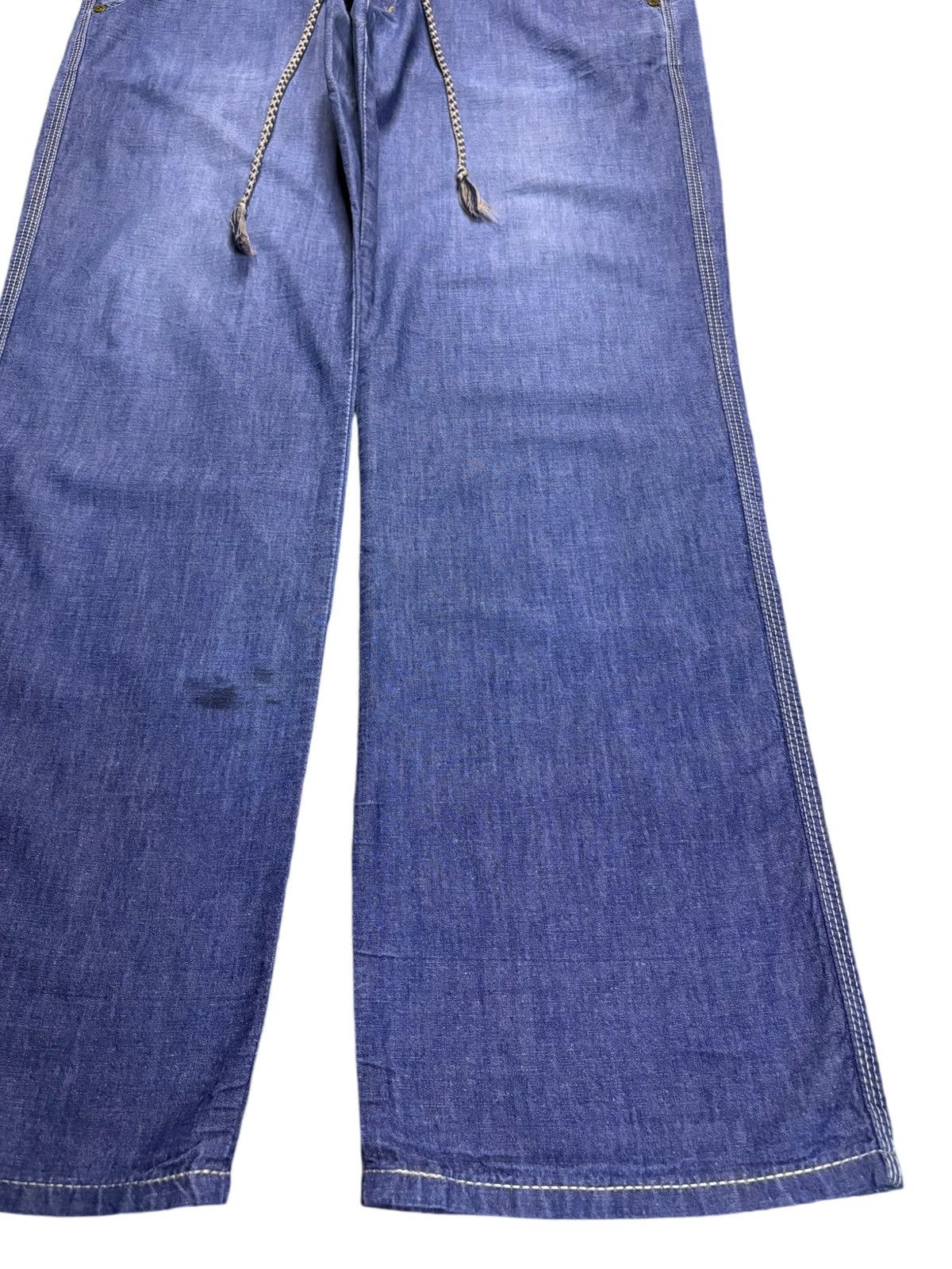 Edwin × Japanese Brand Vintage Edwin Blue Wash Sweats Style Baggy Denim Pants Size US 36 / EU 52 - 7 Thumbnail