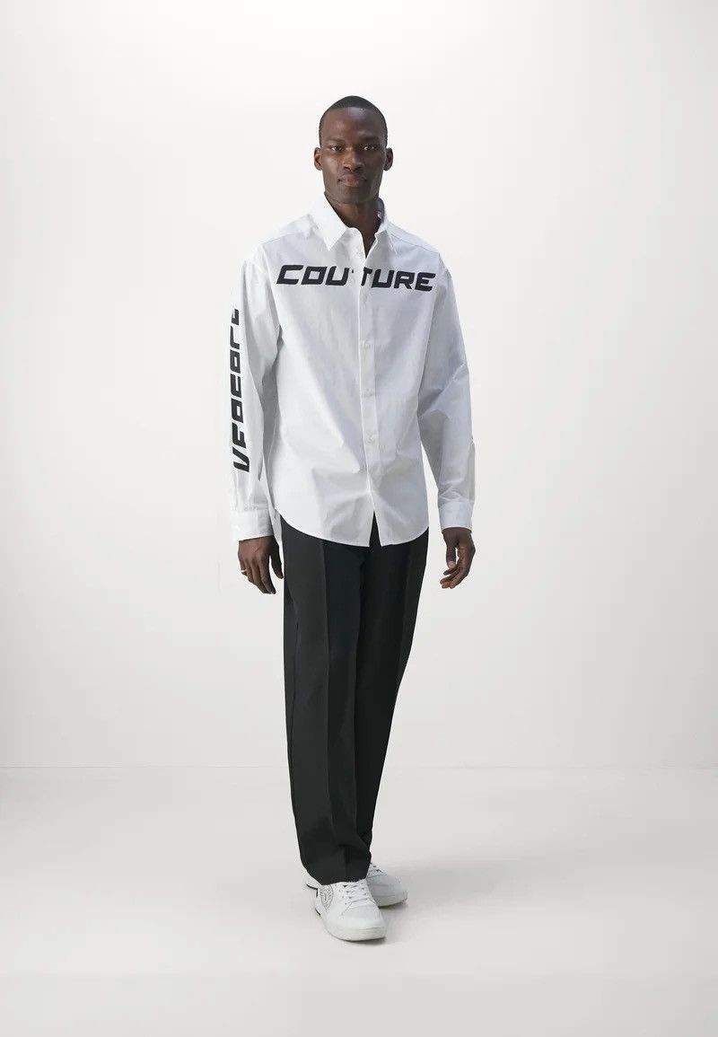 Versace !DS! SS23 Versace Logo Oversized White Shirt Size US M / EU 48-50 / 2 - 5 Thumbnail