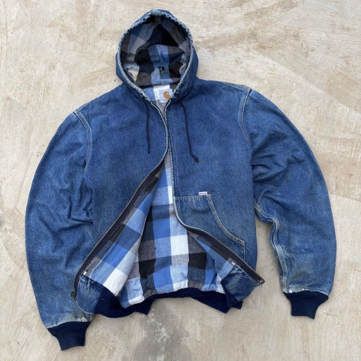 Carhartt Vintage 90s Carhartt Flannel Lined Active Jacket Size US L / EU 52-54 / 3 - 2 Thumbnail